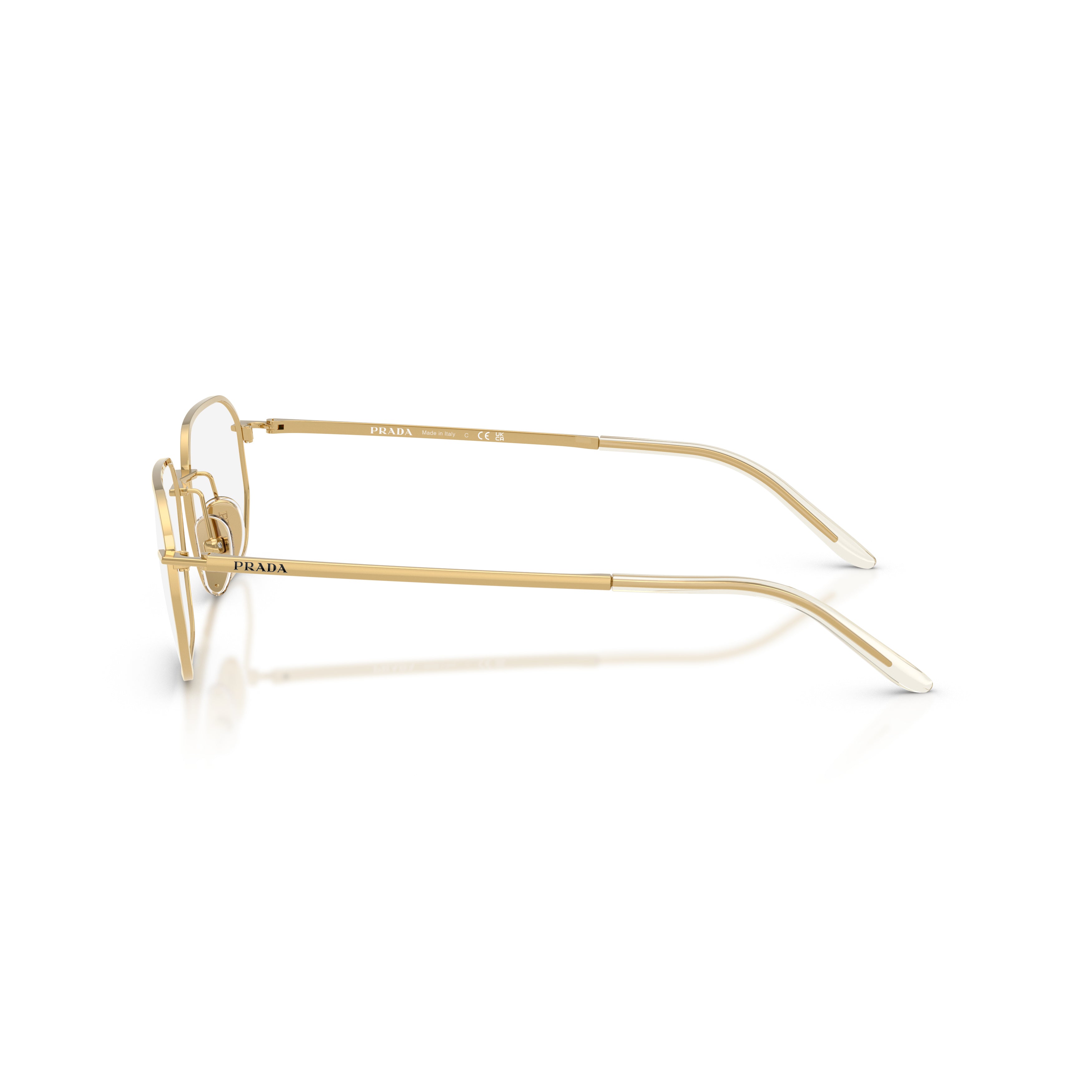 0pr D51v Thin Gold Metal Frame Sunglasses