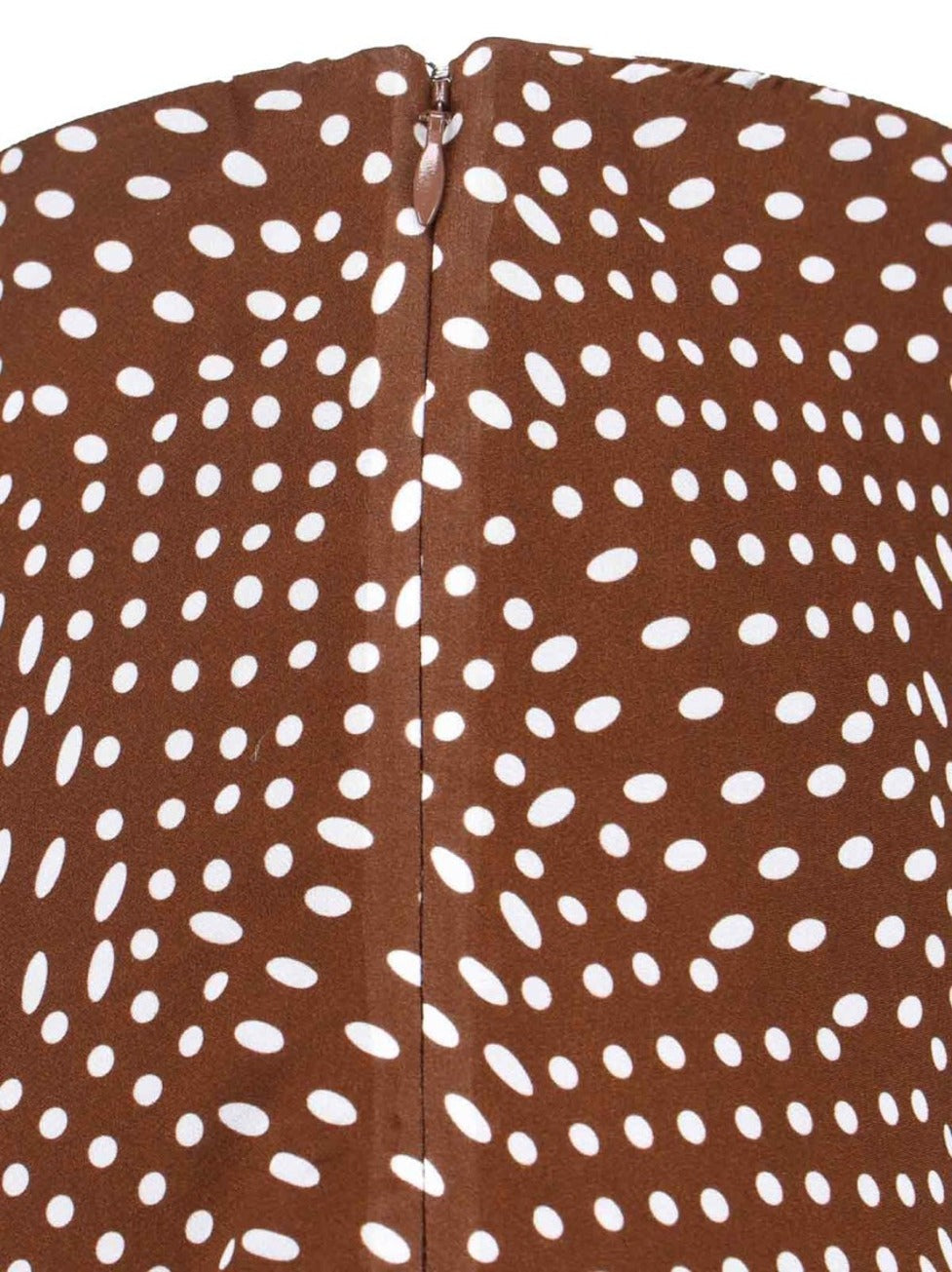 Midi Skirt With Irregular Polka Dot Print