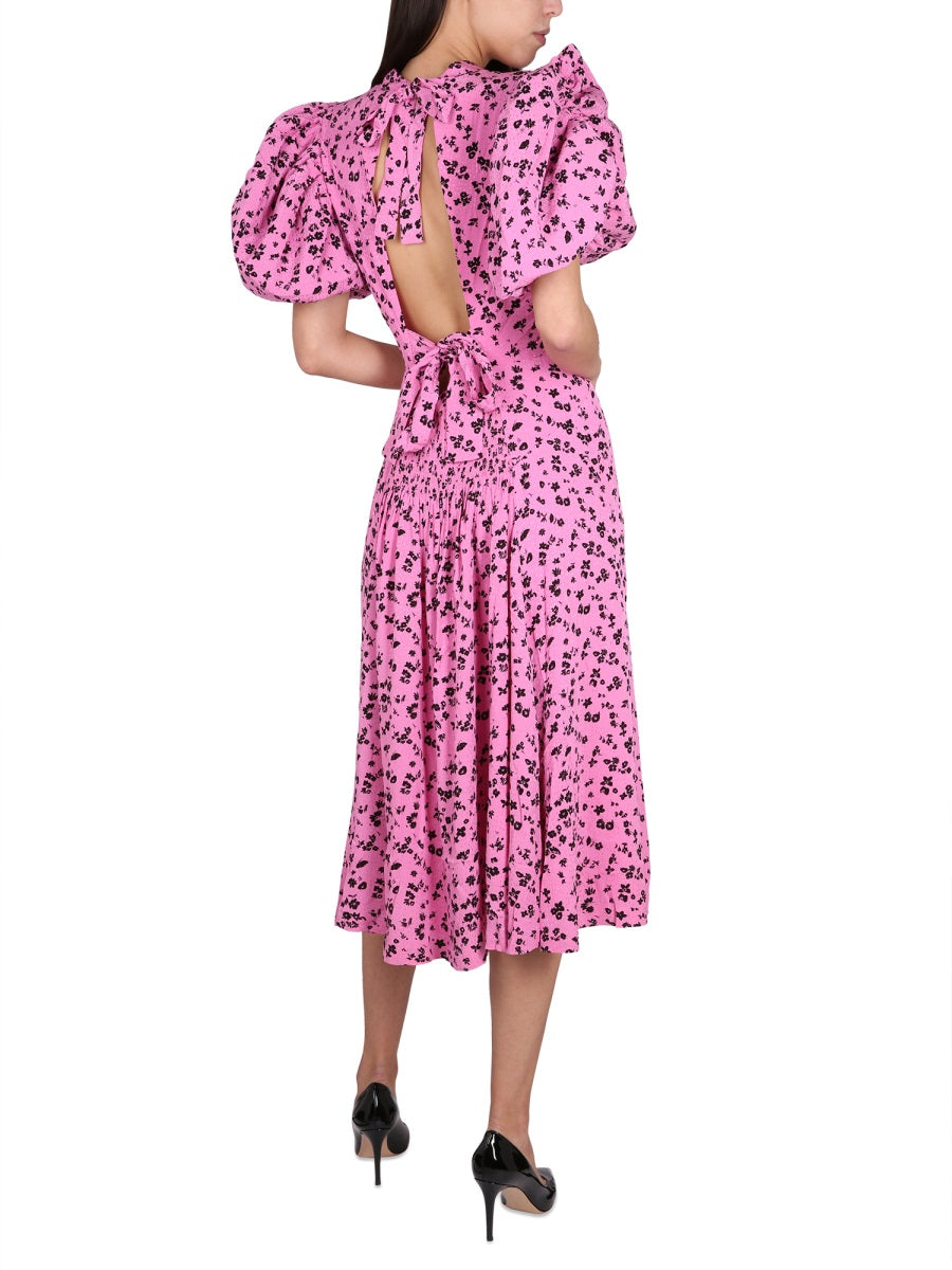 Puffy Fine Jacquard Dress