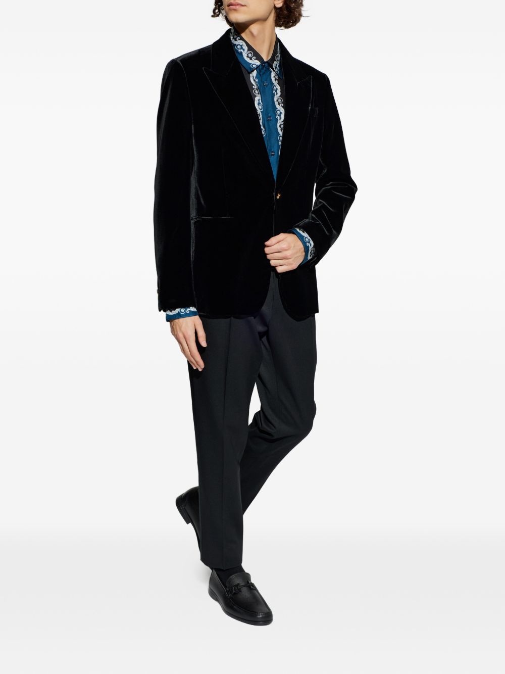 Baroque-Inspired Silk and Nylon Shirt