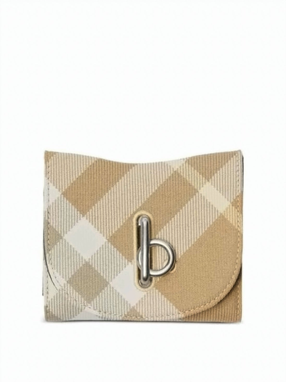 Beige and Cream Classic Check Wallet