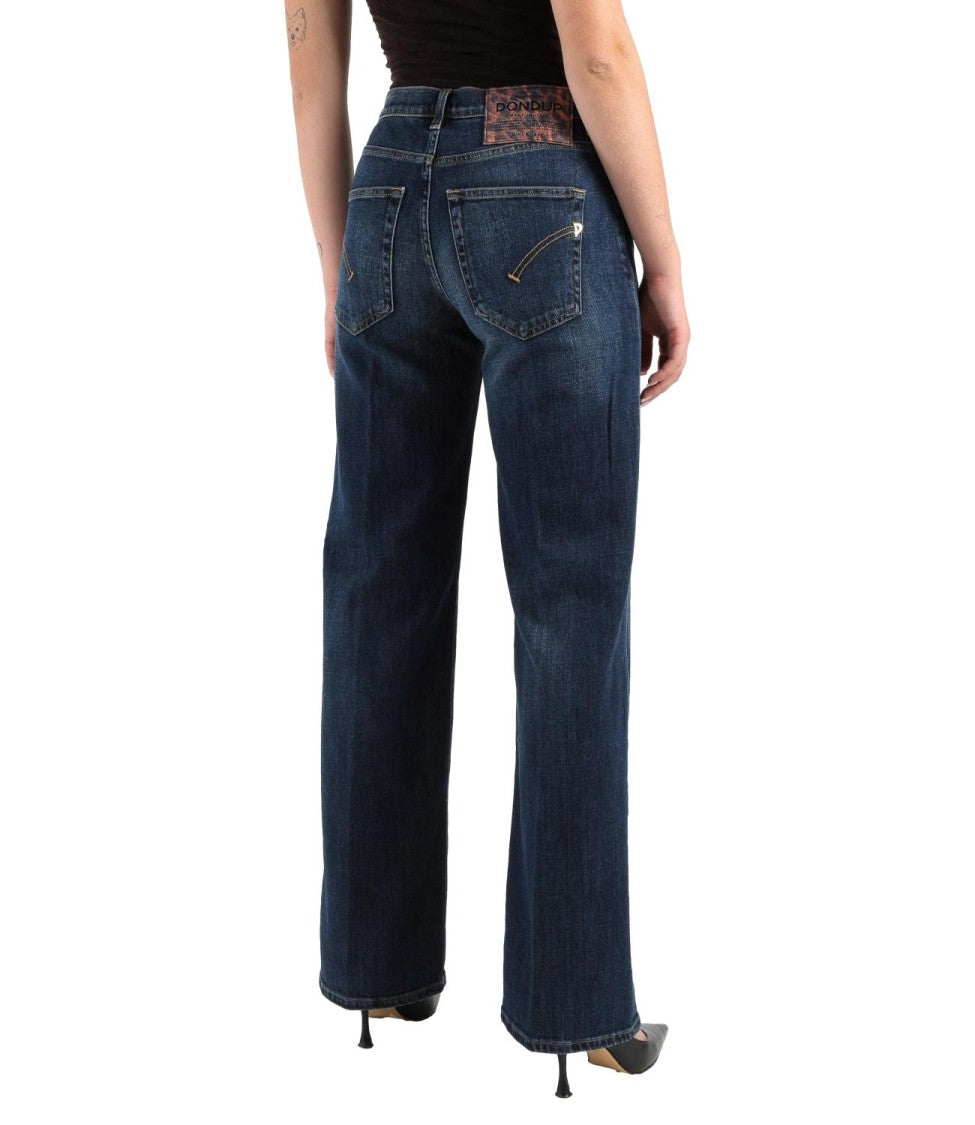 Straight-Leg Jeans with Traditional Five-Pocket Styling