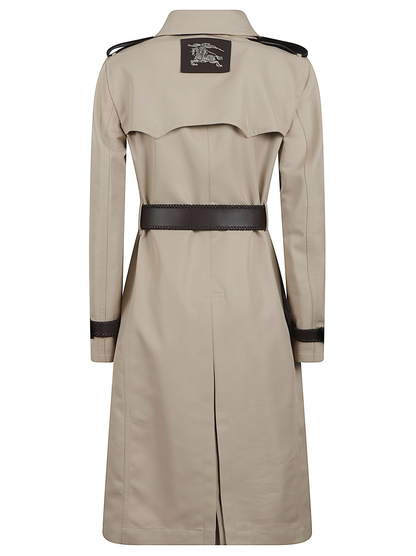 Double-Breasted Trench Coat with Wide Belt