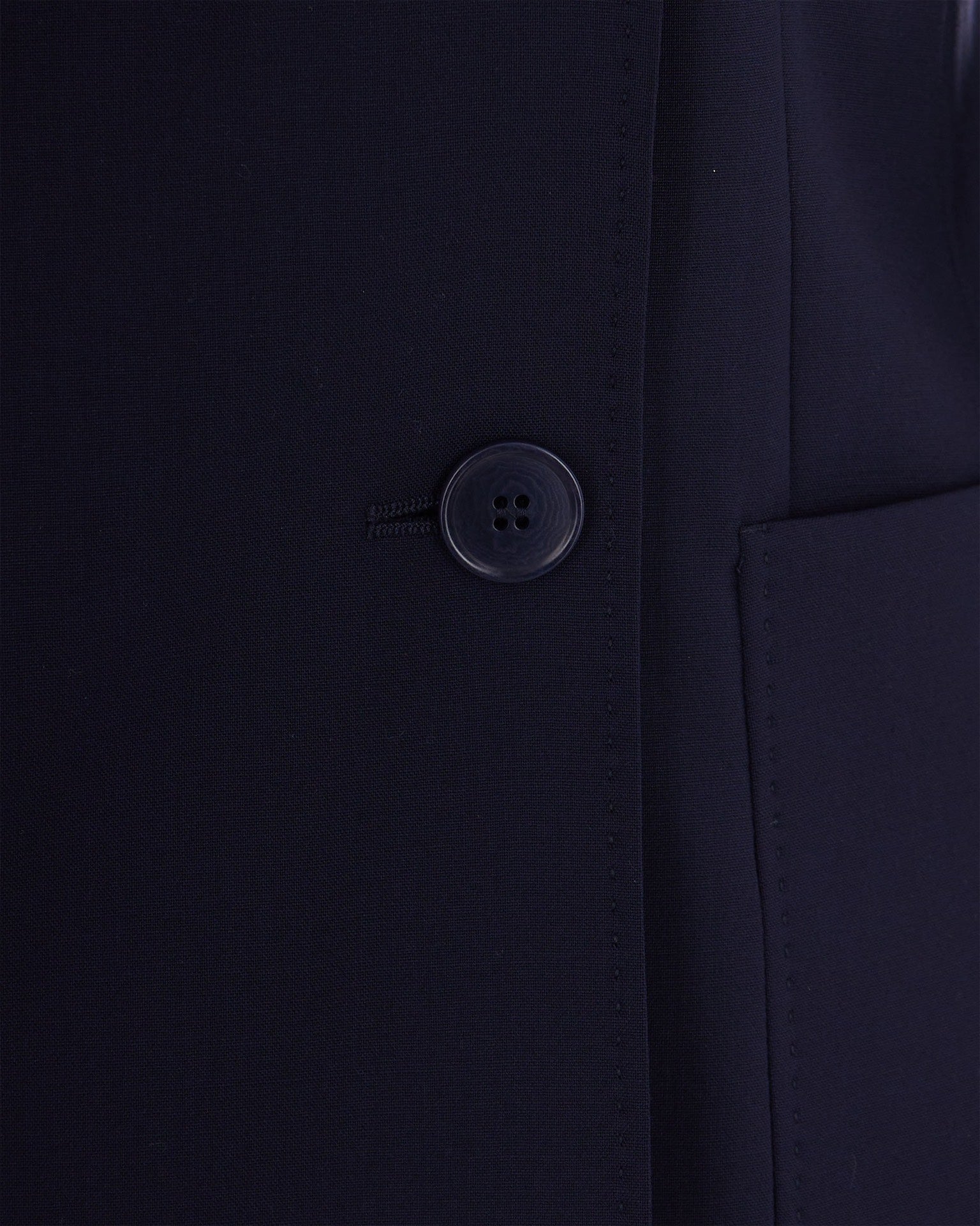 Blue Double-Breasted Blazer