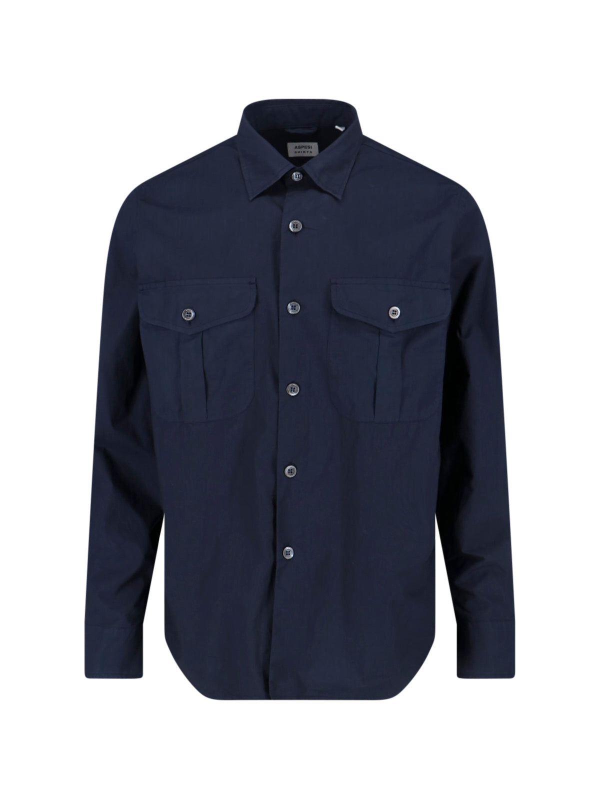 Tailored White Shirt With Button-Down Front And Pointed Collar