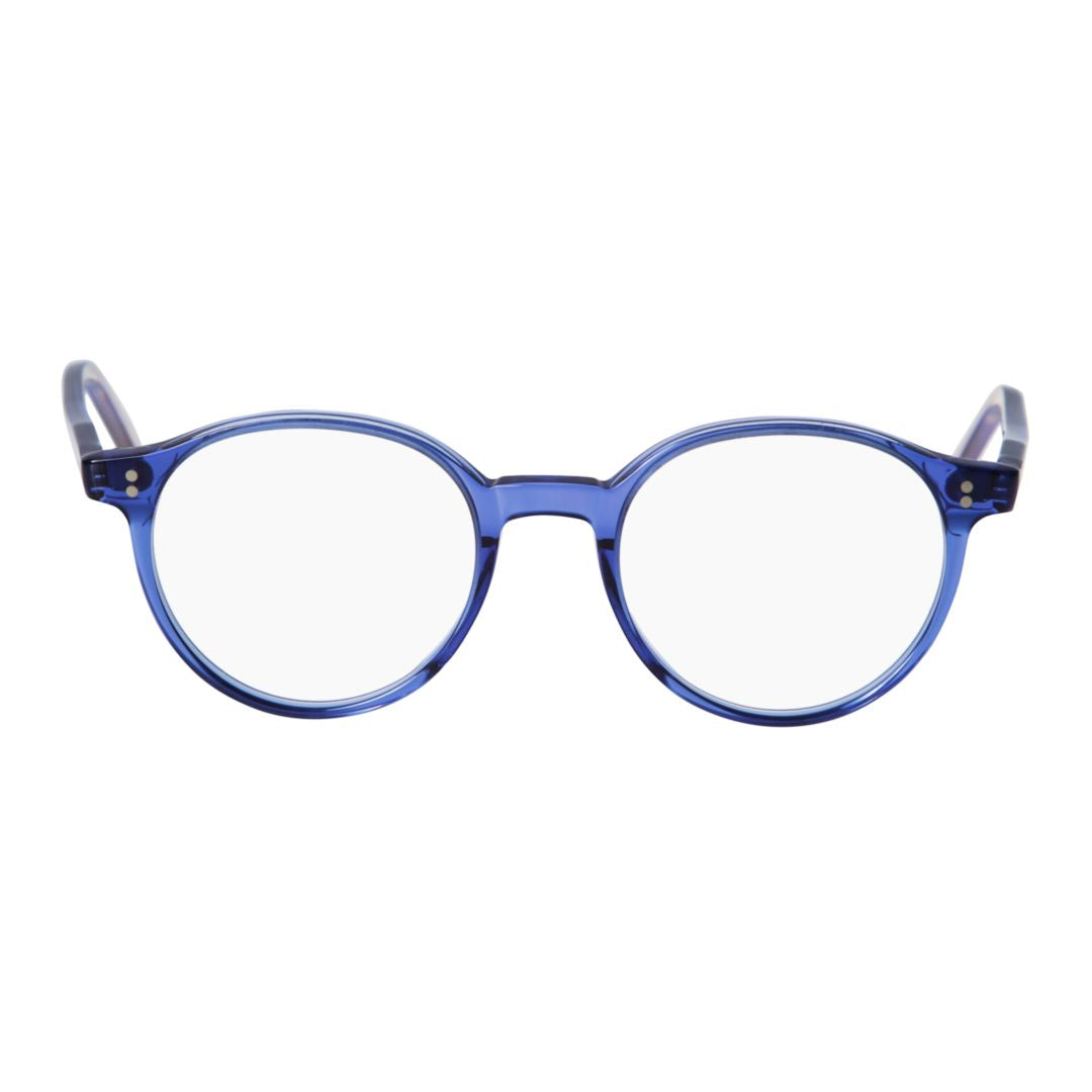 Panto/N Translucent Blue Gradient Round Frame Eyeglasses