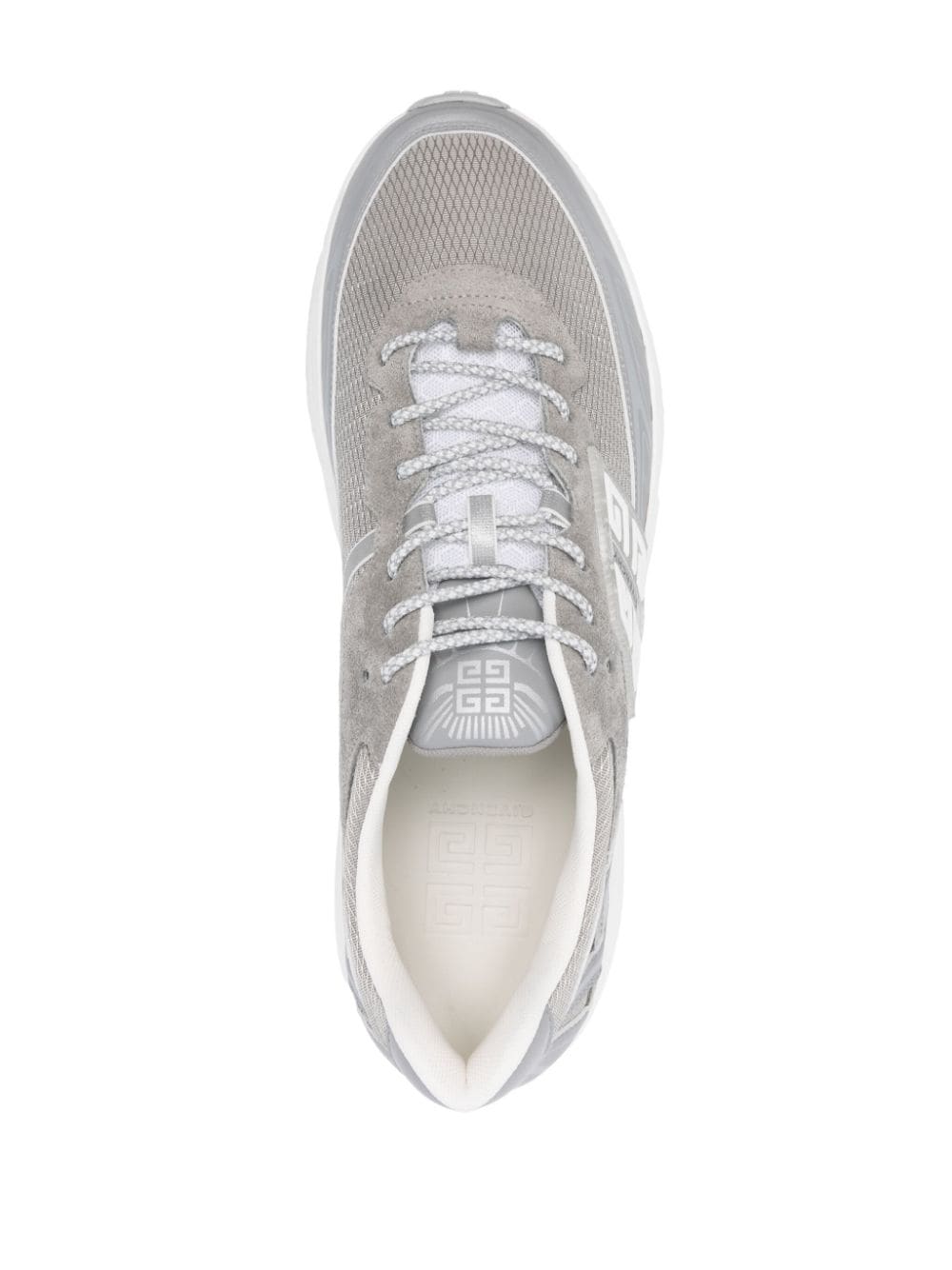 Panelowane Jasnoszare Sneakersy
