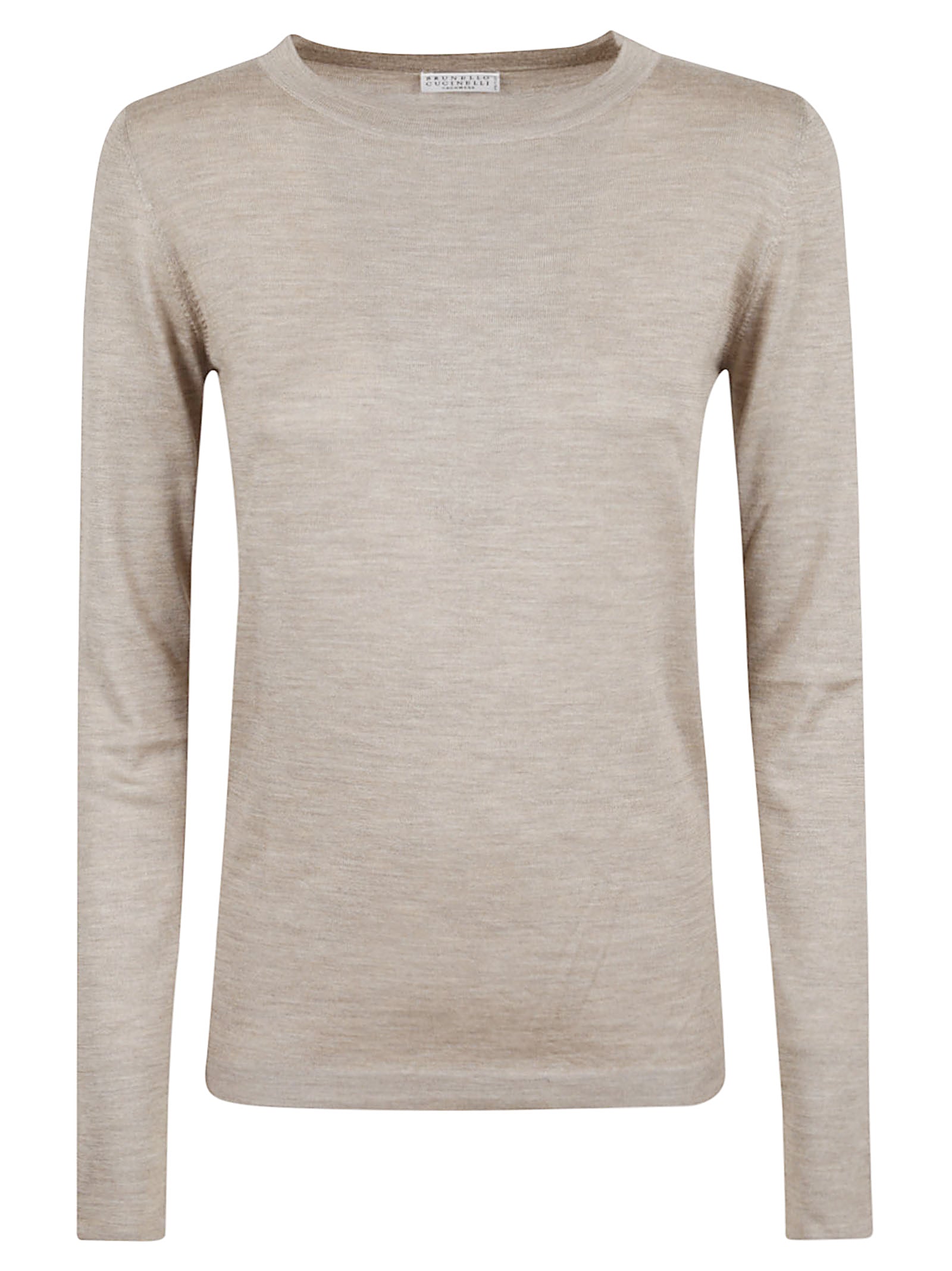 Fine Knit Sweater In Cashmere