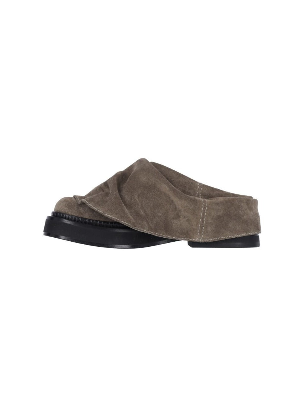 "Mini Robin" Mules – Taupe Suede
