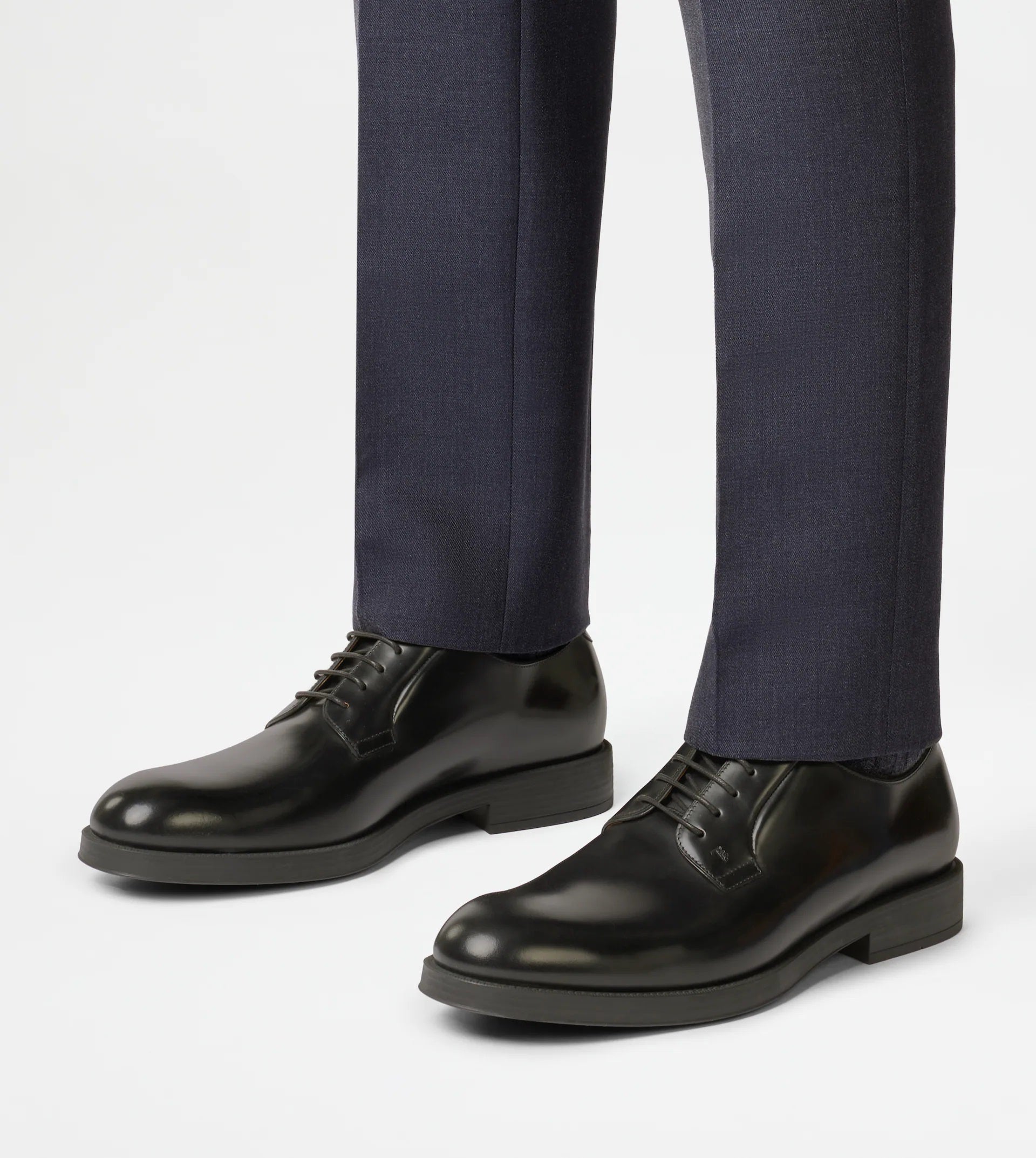 Black Derby Formale Gomma 75L Shoes