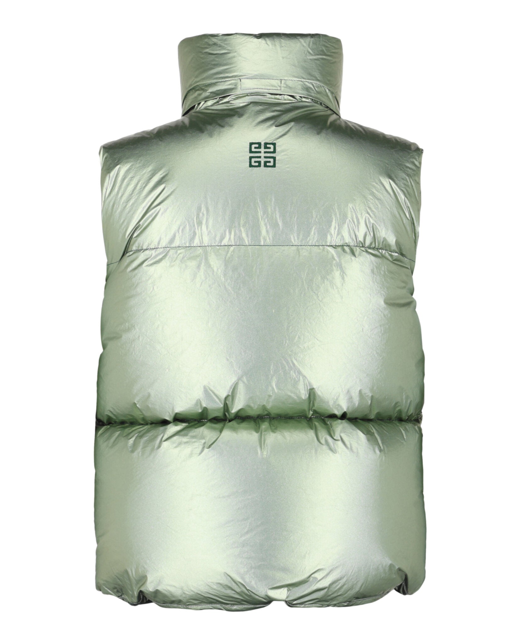 Metallic-Finish Down Puffer Vest