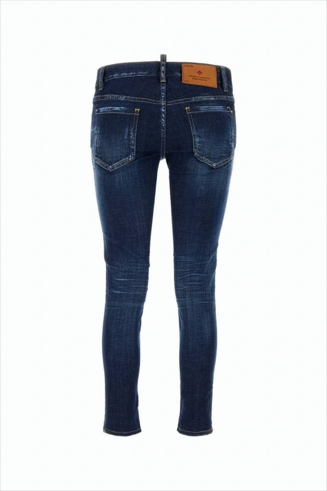 Slim-Fit Cropped Denim Pants