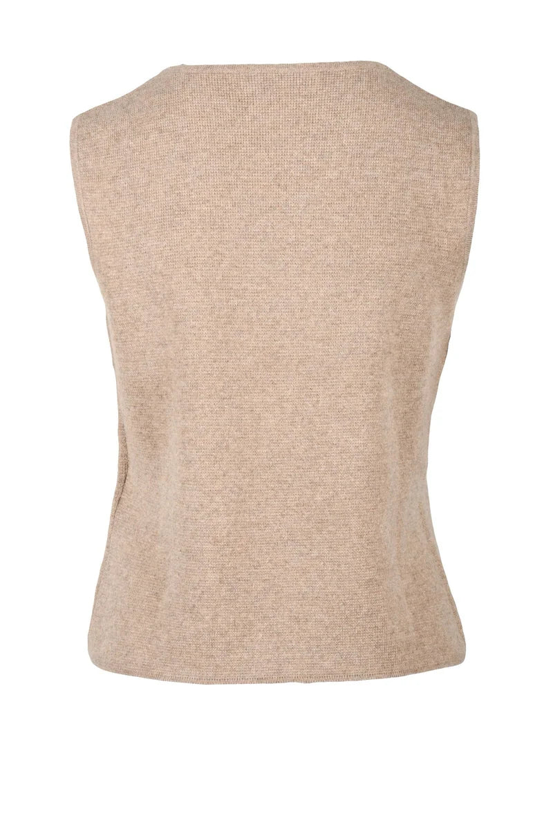 Wool Cashmere Vest - Beige