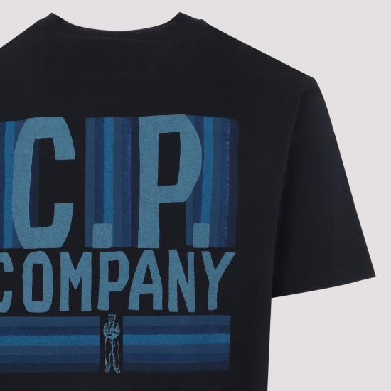 Short-Sleeve T-Shirt With Graphic Logo And Classic Crew Neckline