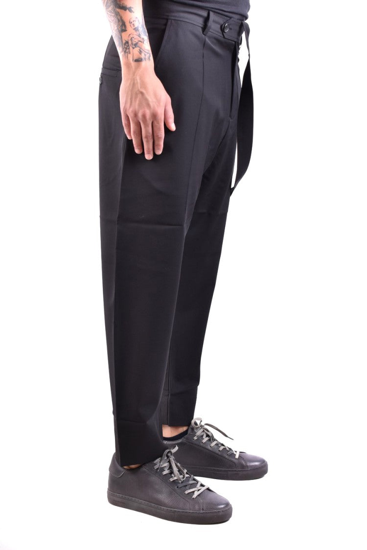 Relaxed Wide-Leg Trousers With Unique Strap Detail