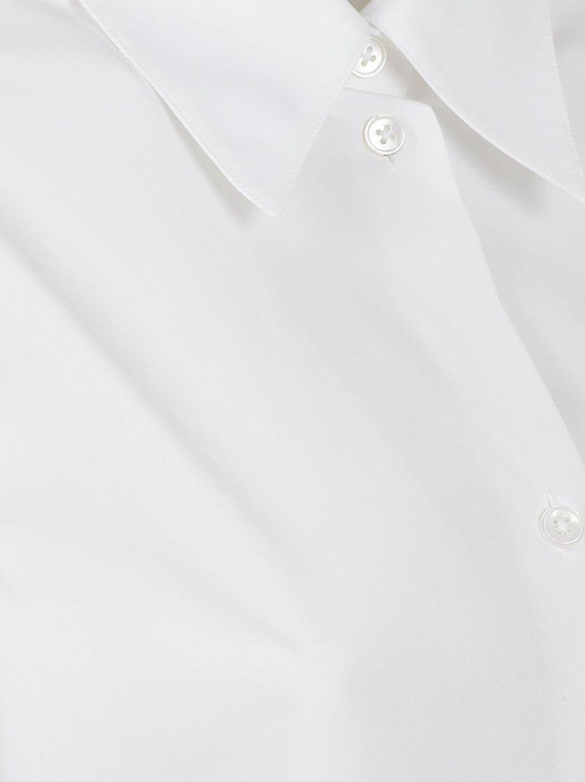 Minimalist Cotton Shirt With Button Closure