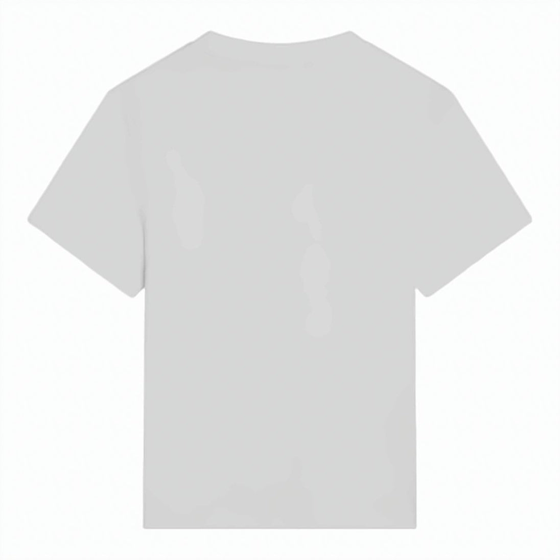 Cropped Cotton T-Shirt with Heart Logo