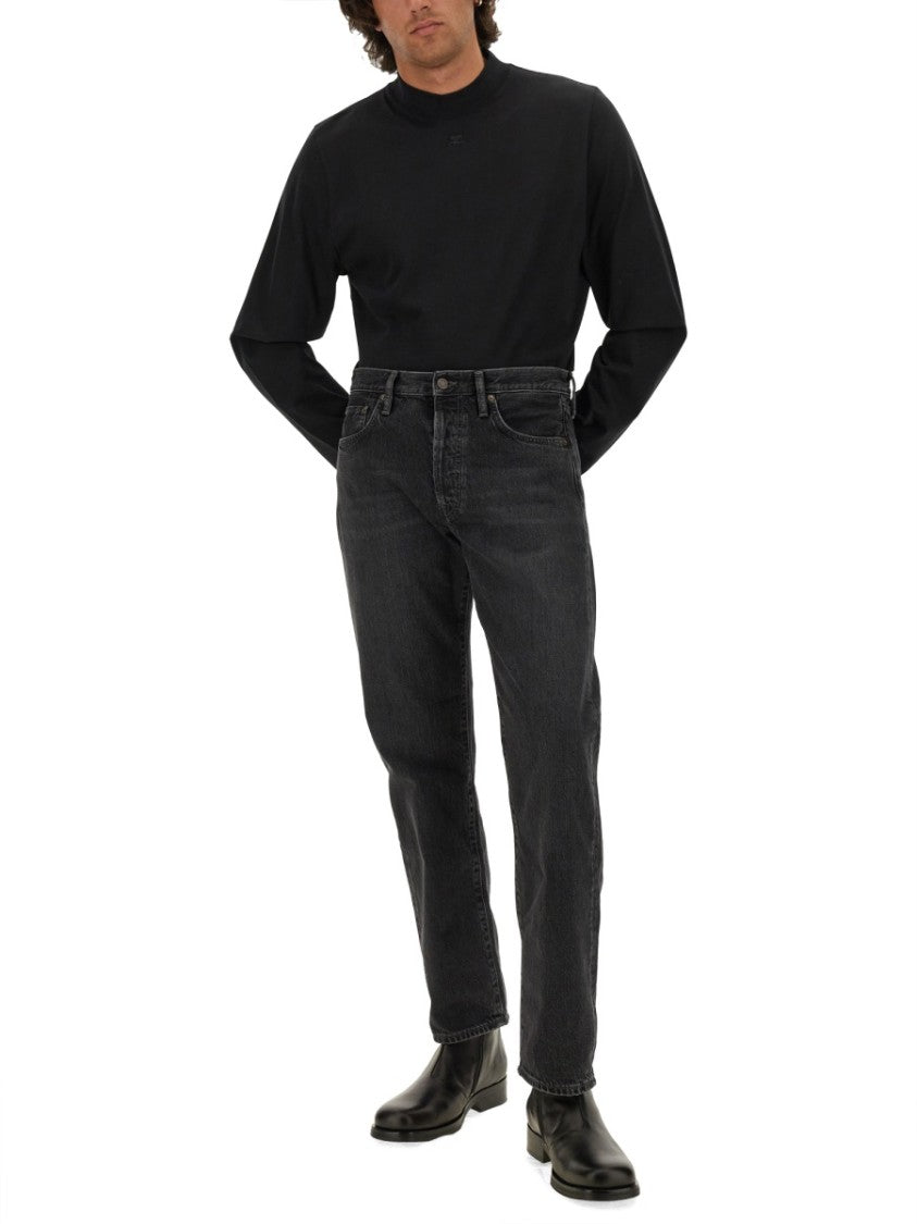 Black T-Shirt With Subtle Logo