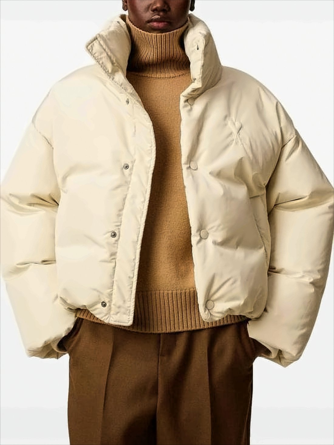 Cropped Oversized Puffer Jacket