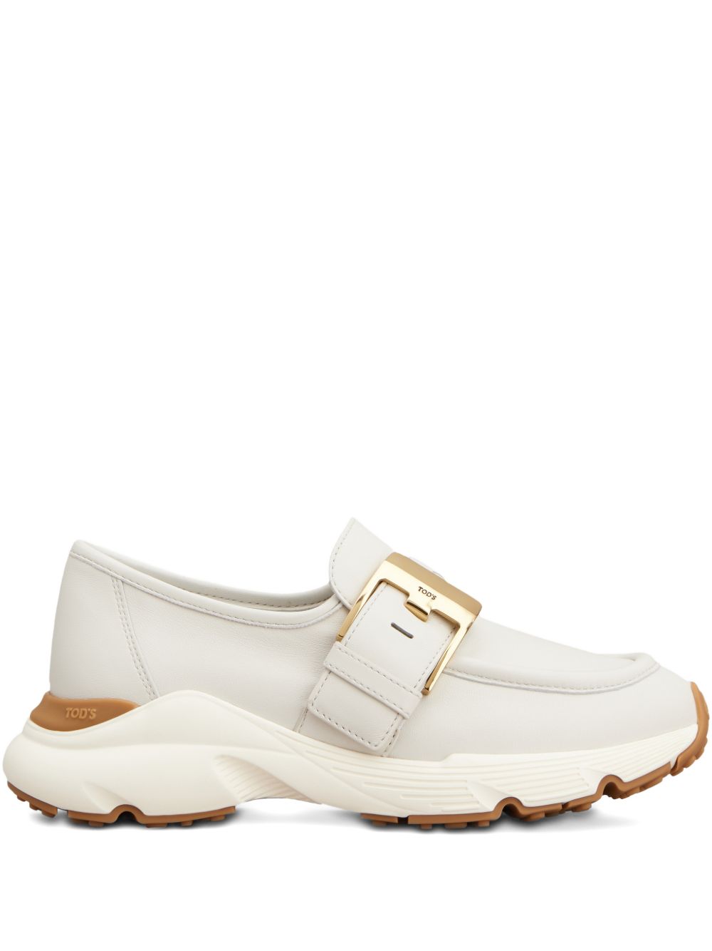 Slip-On Sneakers With Gold-Tone Buckle