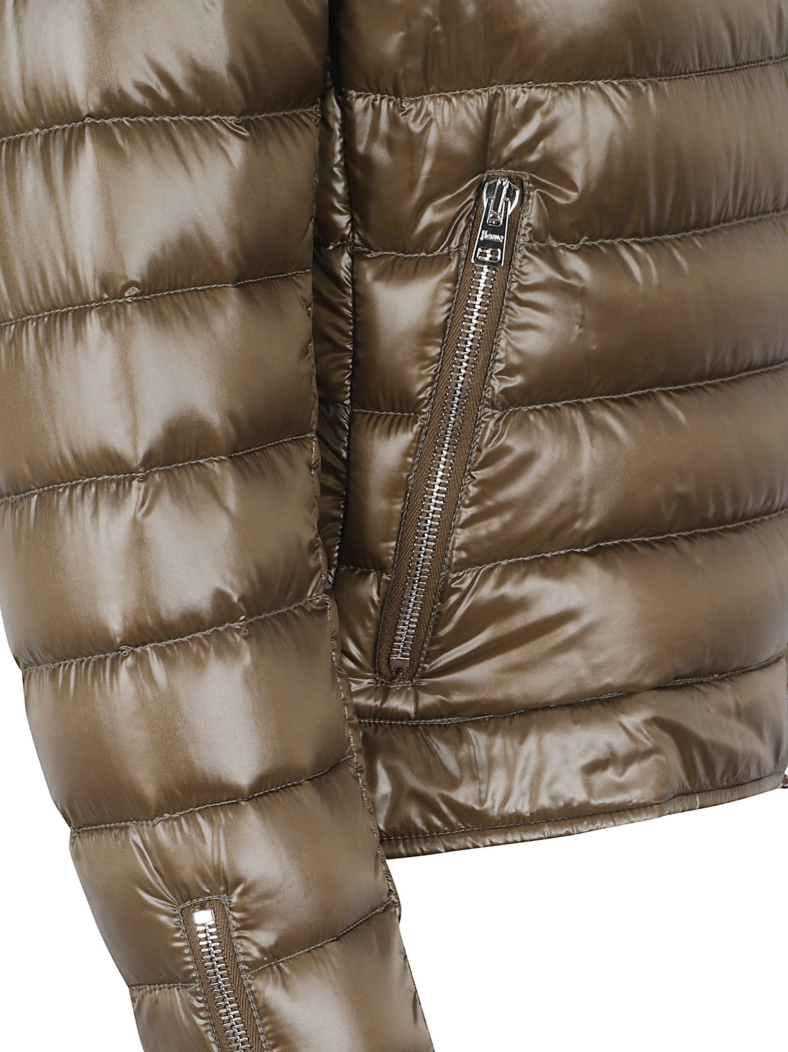 Shiny Quilted Biker Jacket