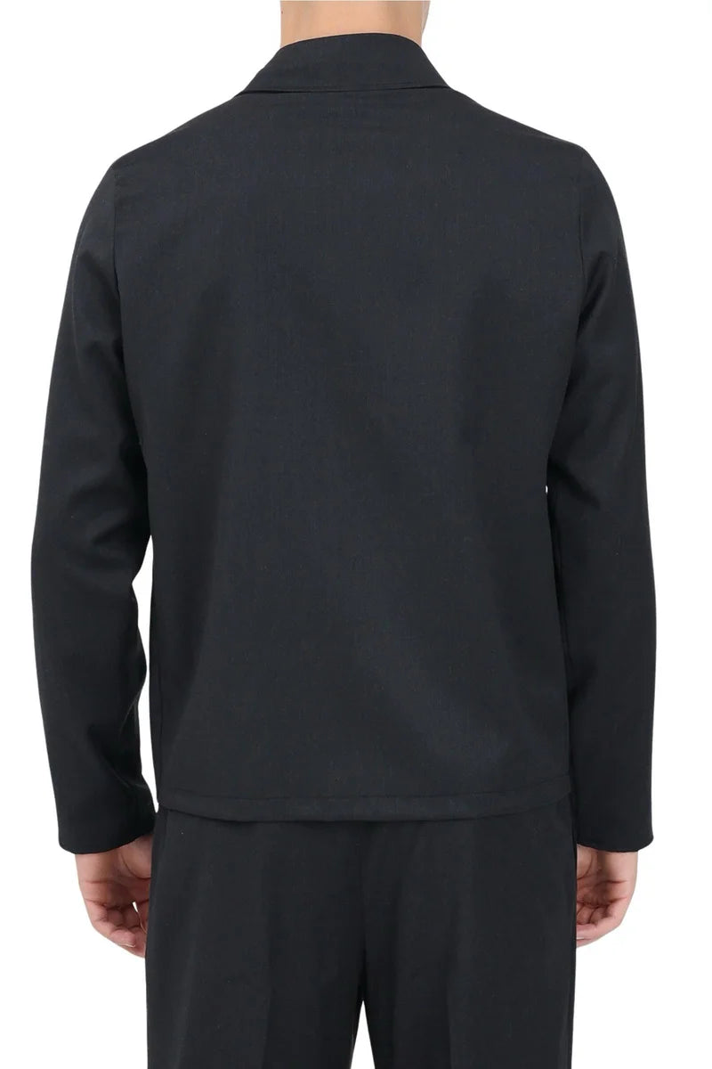 Wool Stretch Shirt - Grey