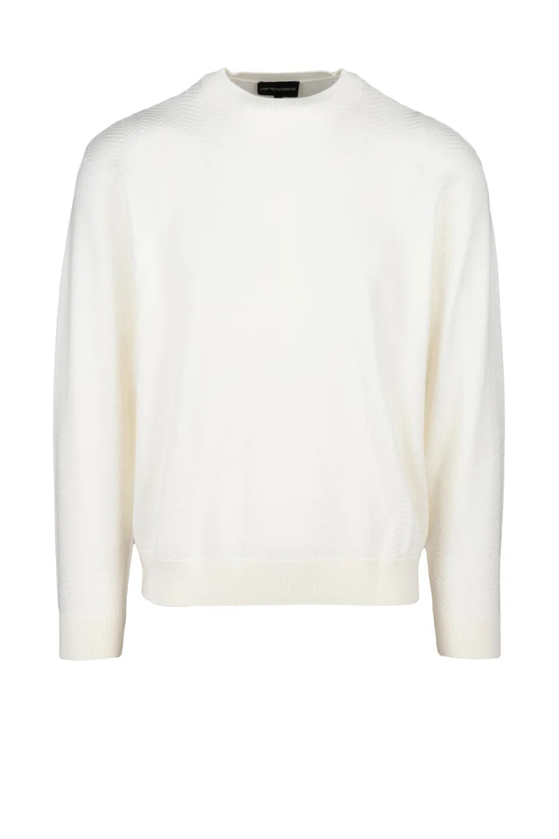 Virgin Wool Sweater - White