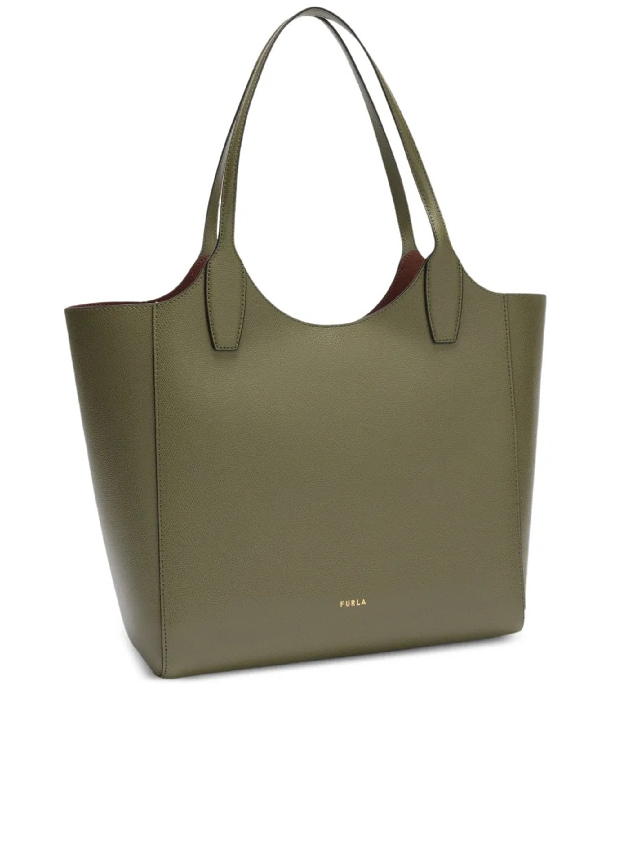 Lea M Tote Textured Leather Handbag