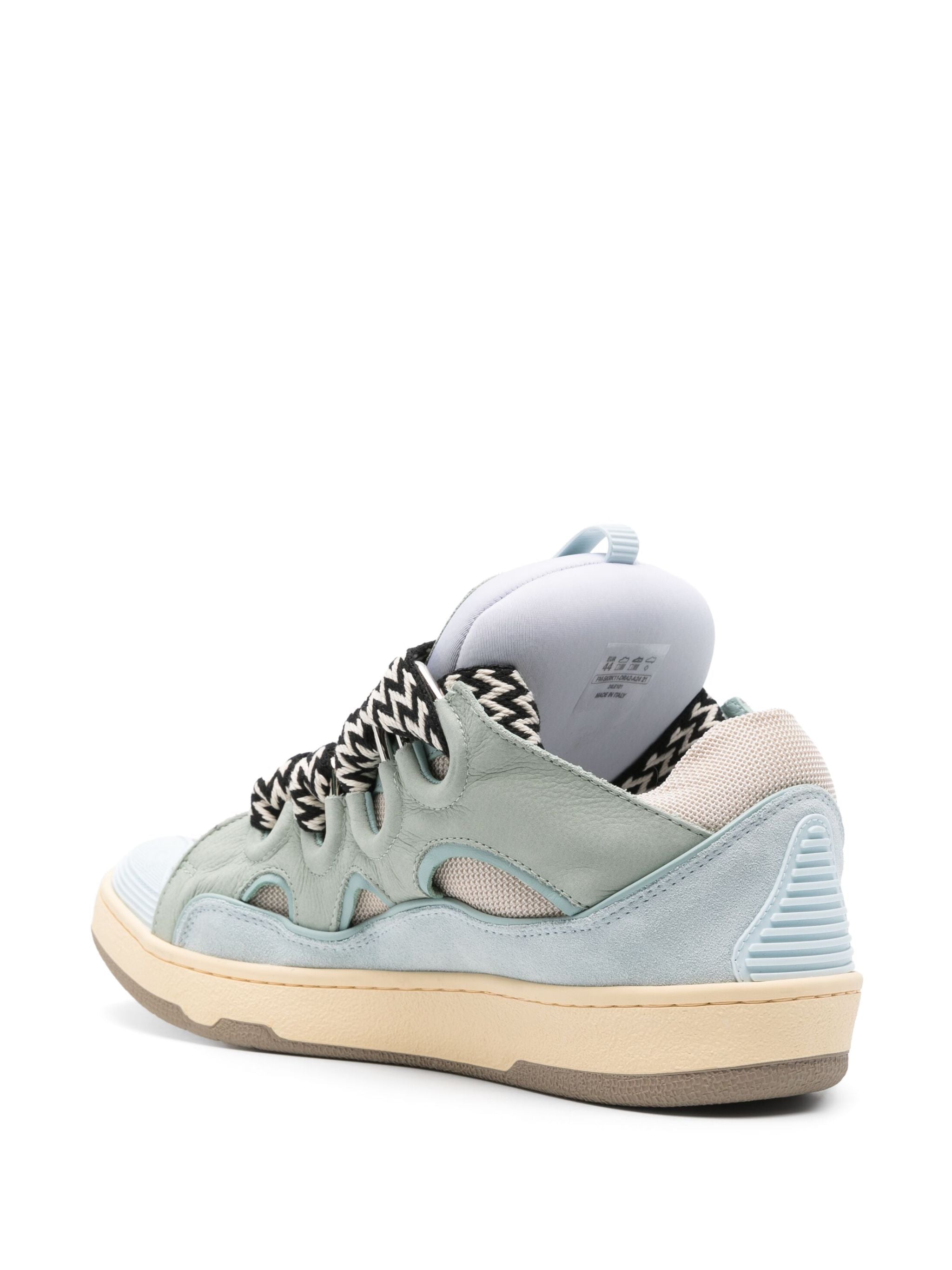 Beige Curb Sneakers 90s-Inspired Suede Sneakers
