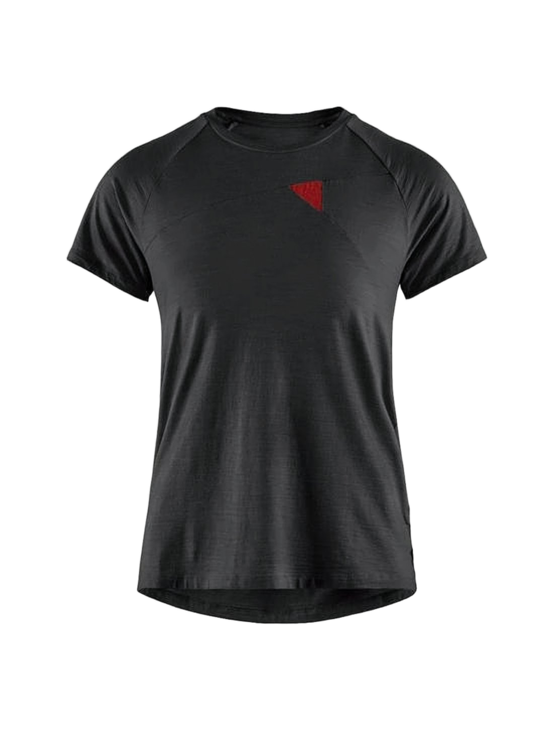 Fitted Black T-Shirt with Round Neckline