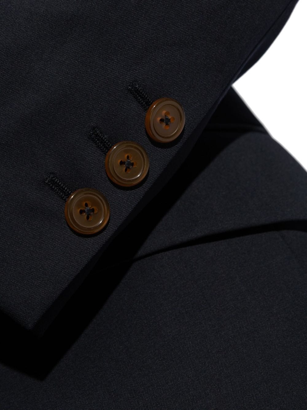 Navy Virgin Wool Tailored Jacket