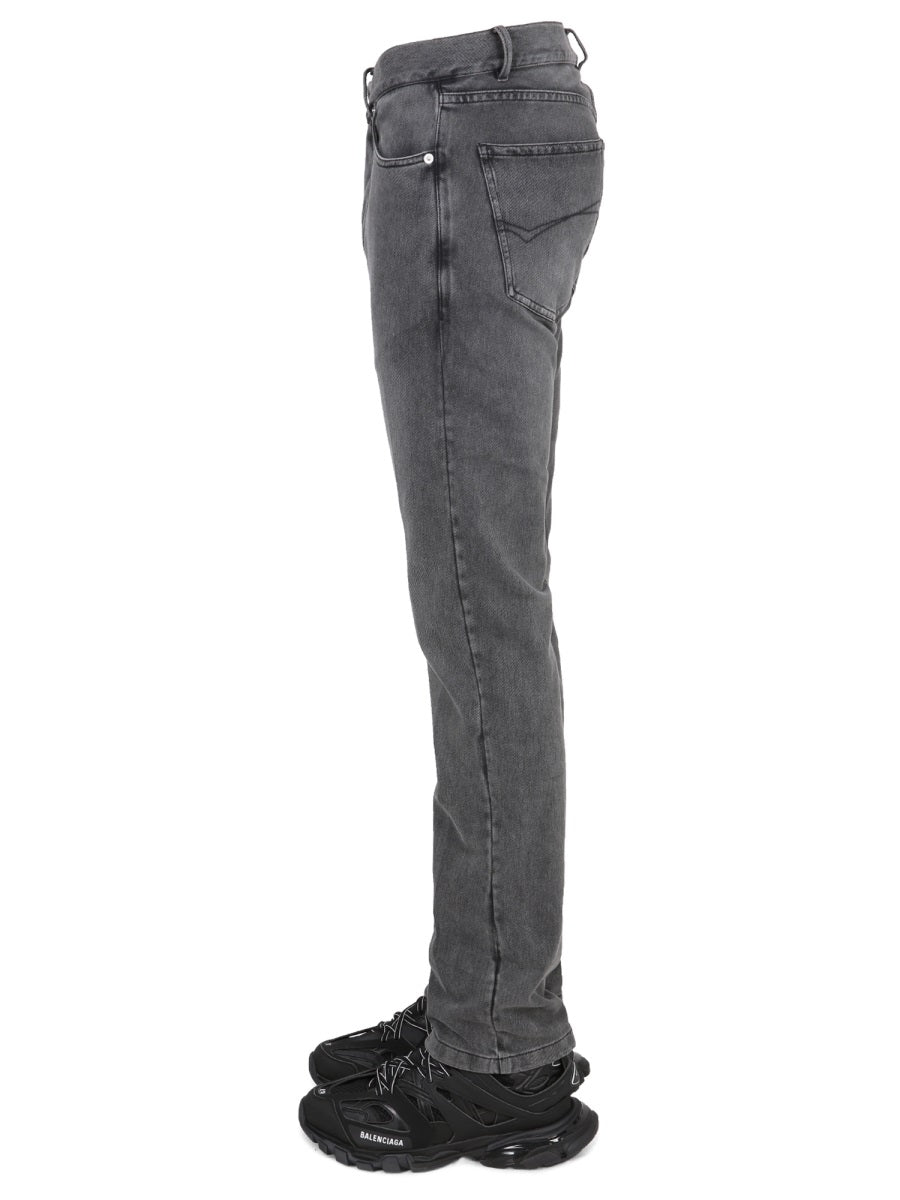 Traditional Fit Jeans with Patch Logo Detail