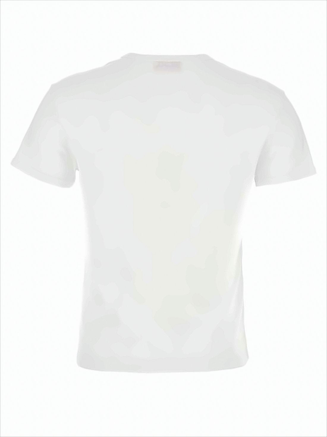 Cropped White Cotton T-Shirt