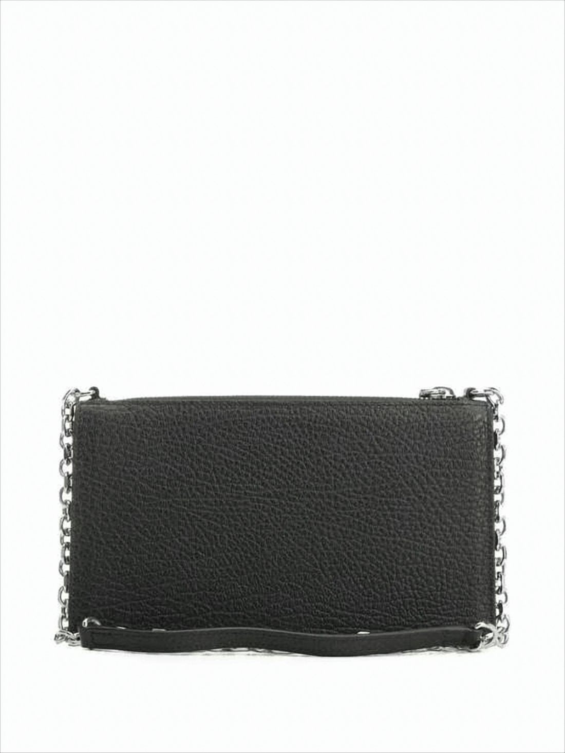 Textured Calf Leather Crossbody Bag