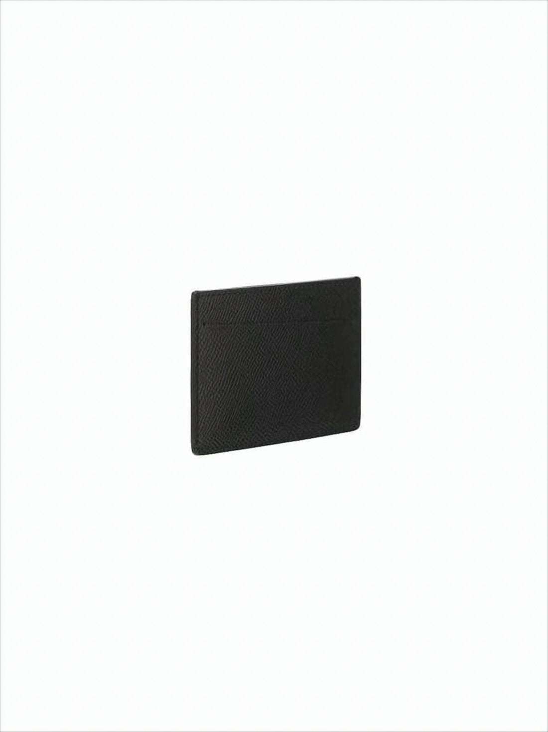 Rectangular Black Calf Leather Wallet