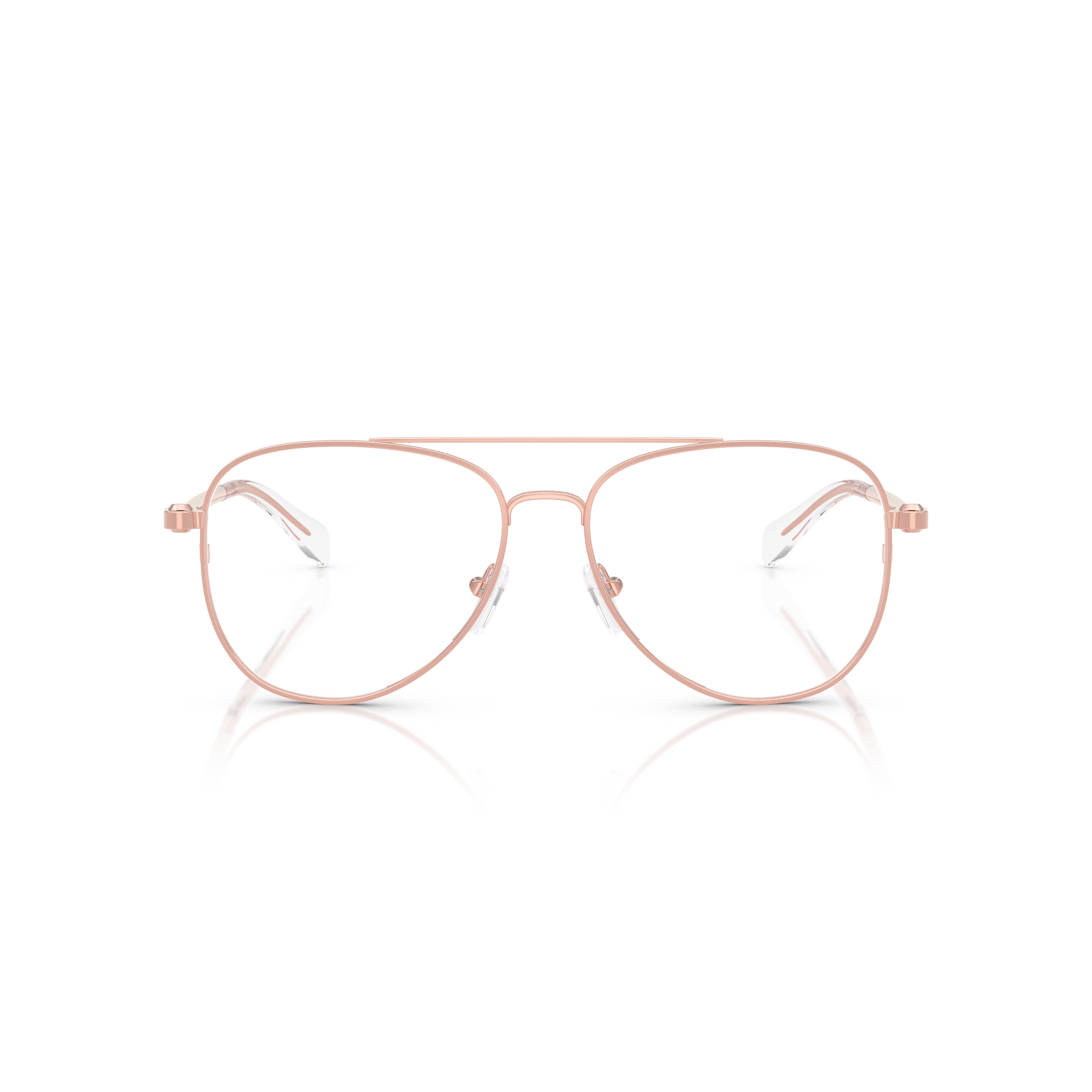 0mk3089 Aviator Metal Frame Sunglasses with Rose Gold Finish