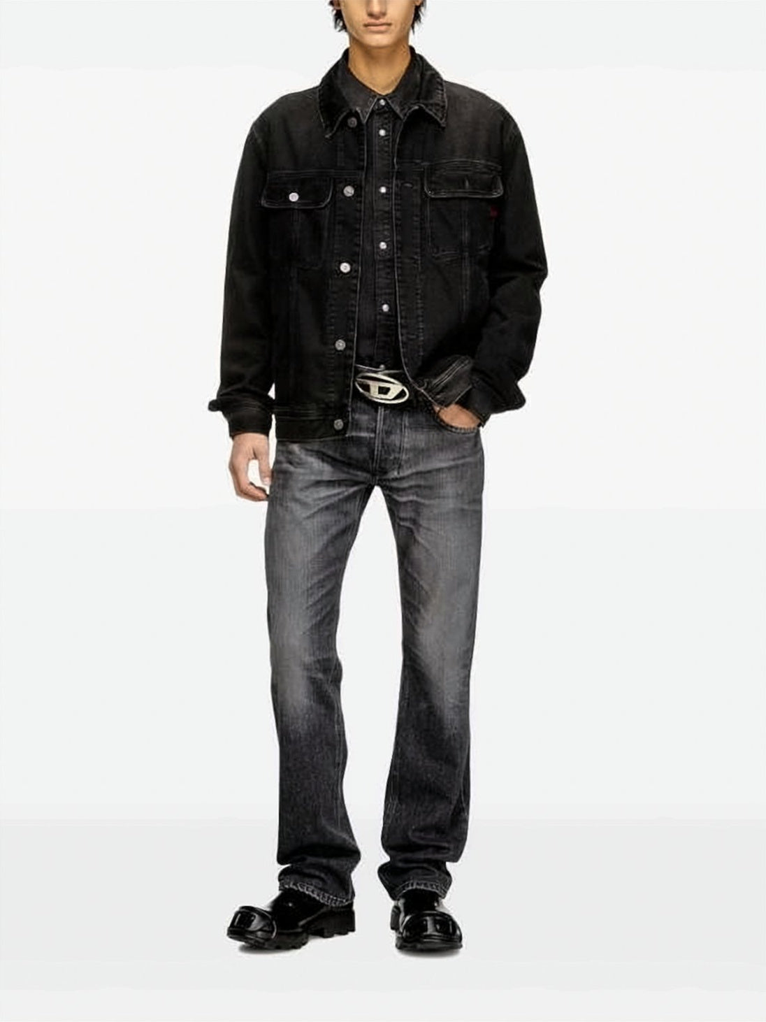Faded Black Regular Fit Jeans