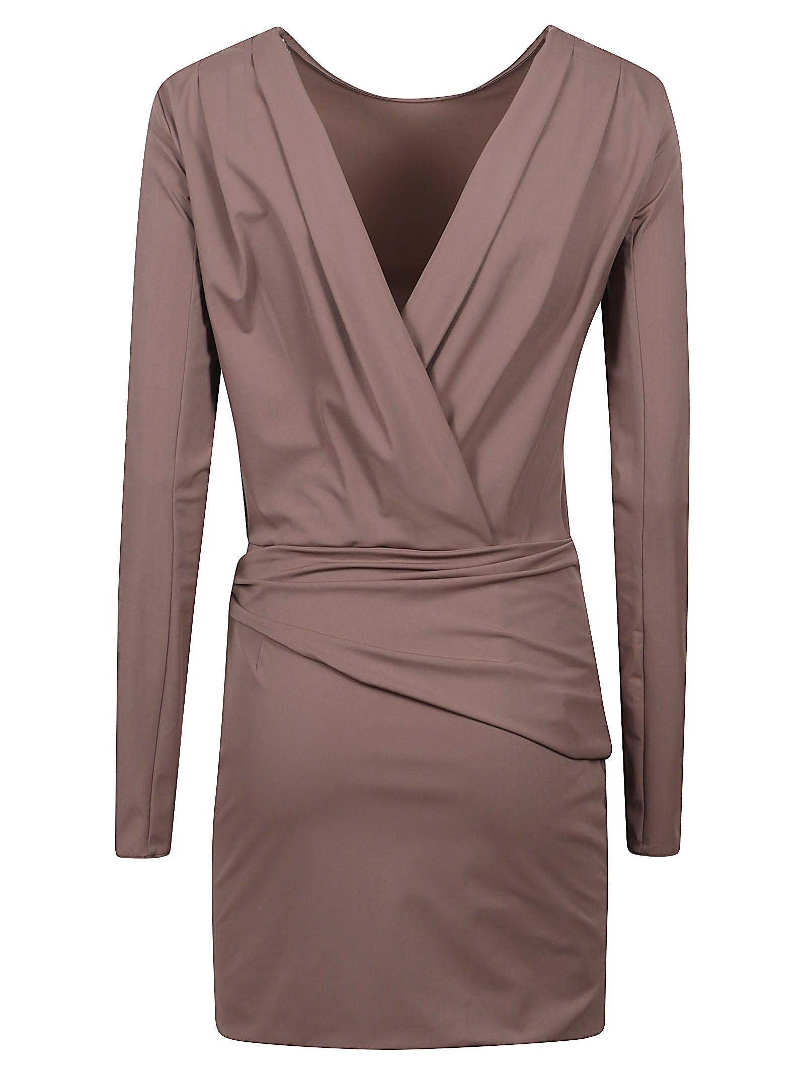 Fitted Minidress with Round Neckline