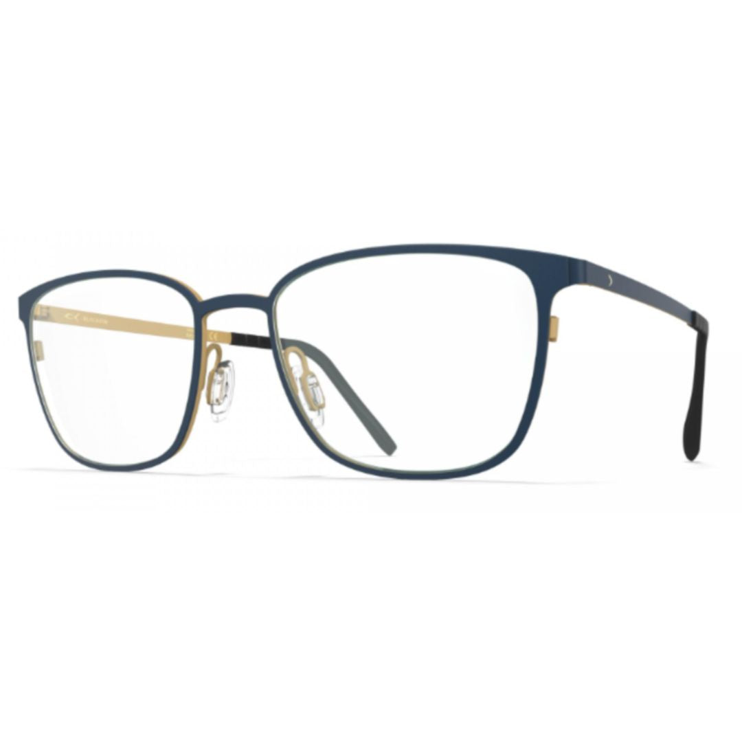 Bf1050 Skagen Rectangular Beta Titanium Eyeglasses with Gold Accents
