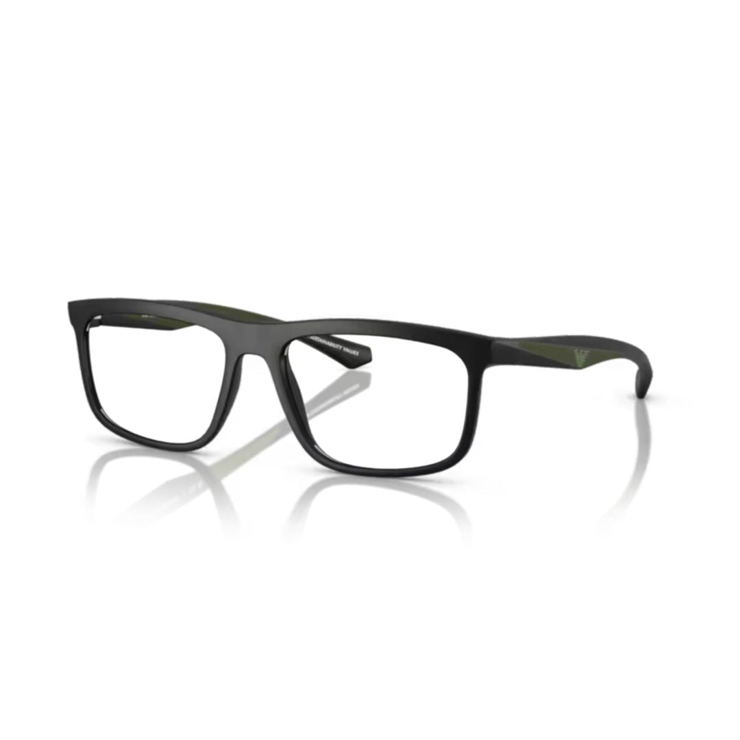 0ea3246 Rectangular Eyeglass Frames with Dark Green Accents