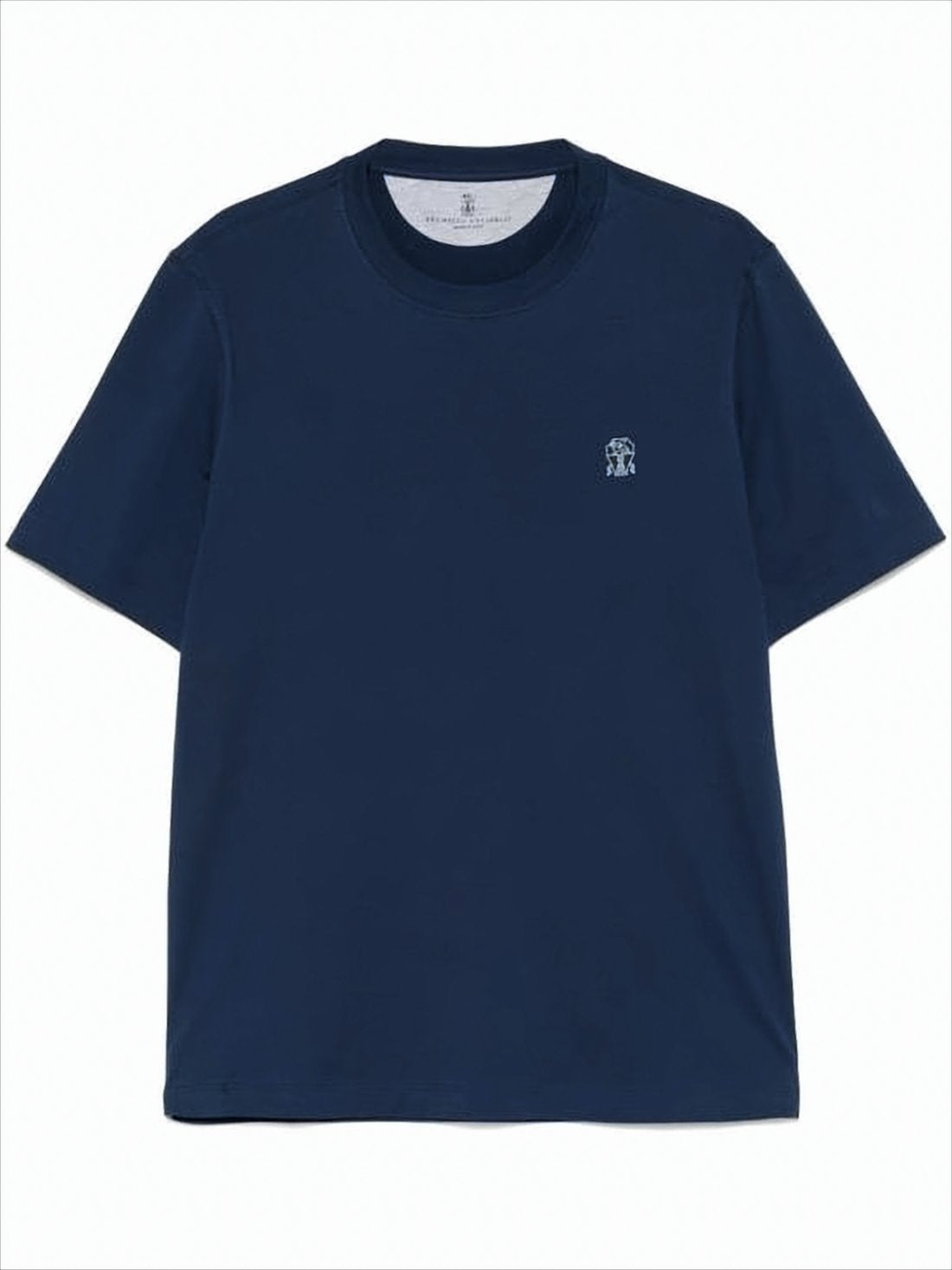 Short-Sleeve Crew Neck T-Shirt with Subtle Logo
