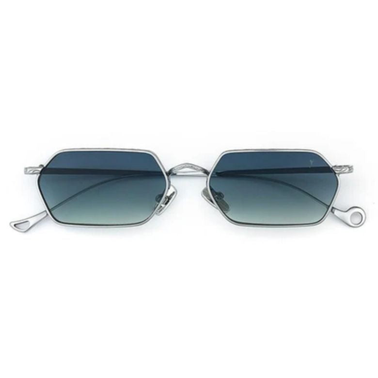 Cavallet C.1-26 Hexagonal Frame Sunglasses with Gradient Blue Lenses