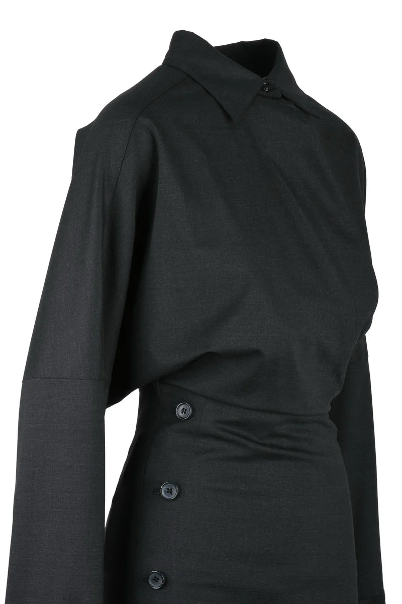 Fitted Dress - Grey