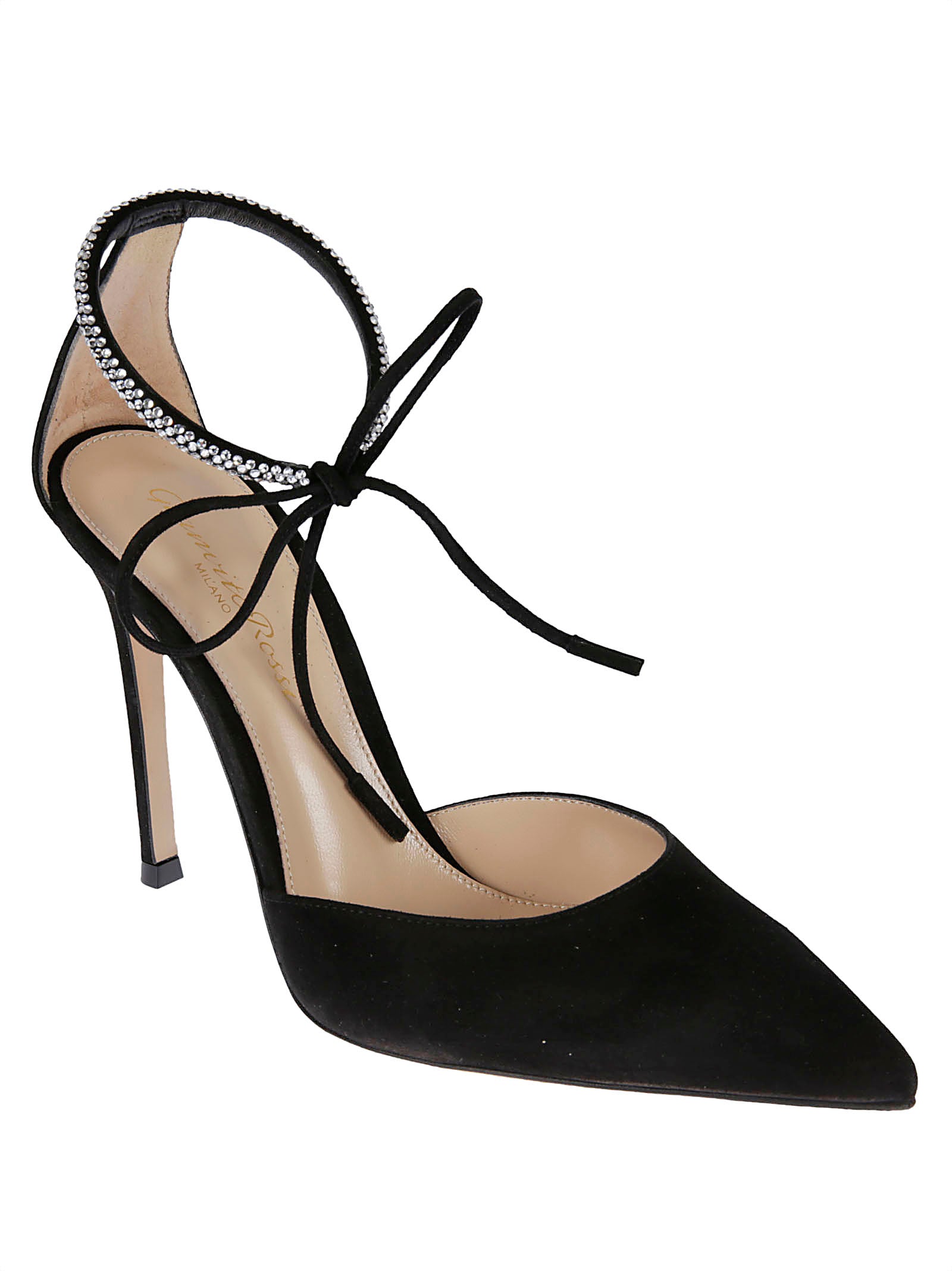 High Heel Black Calf Leather Pumps