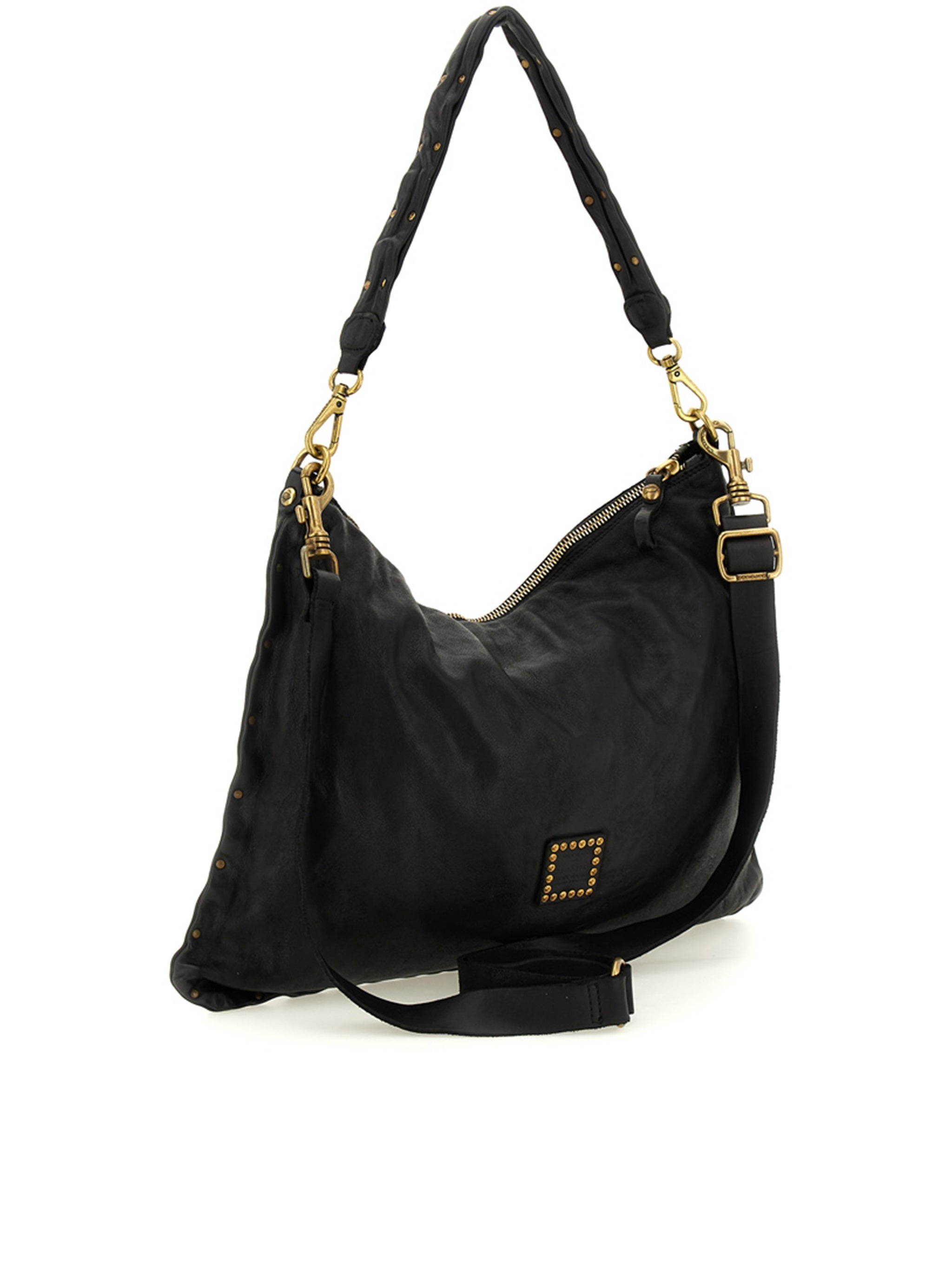 Wanda Slouchy Studded Black Handbag
