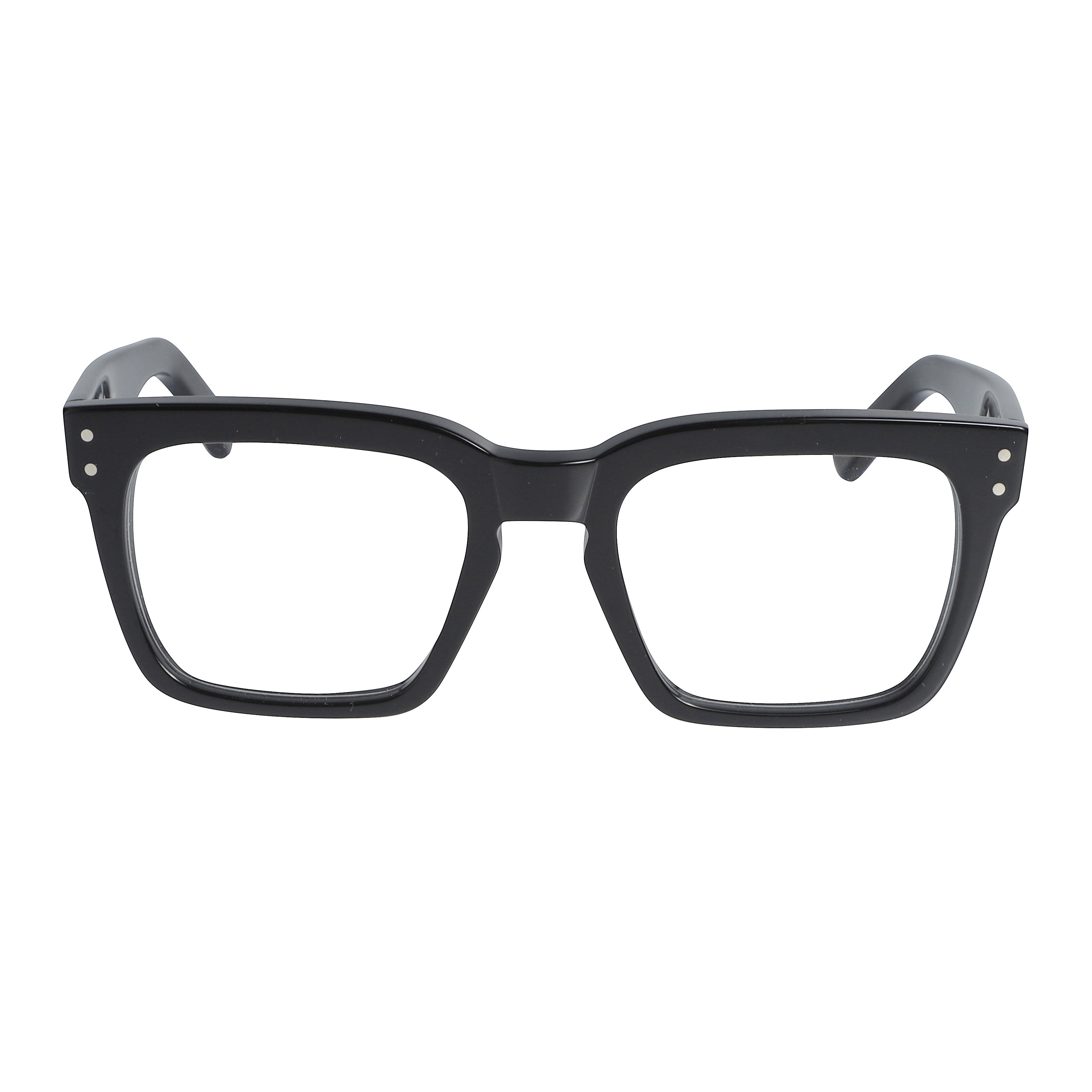Truman Bold Square Frame Eyeglasses with Glossy Finish