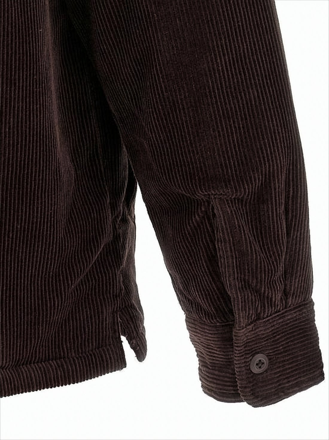 Corduroy Shirt Jacket with Classic Collar