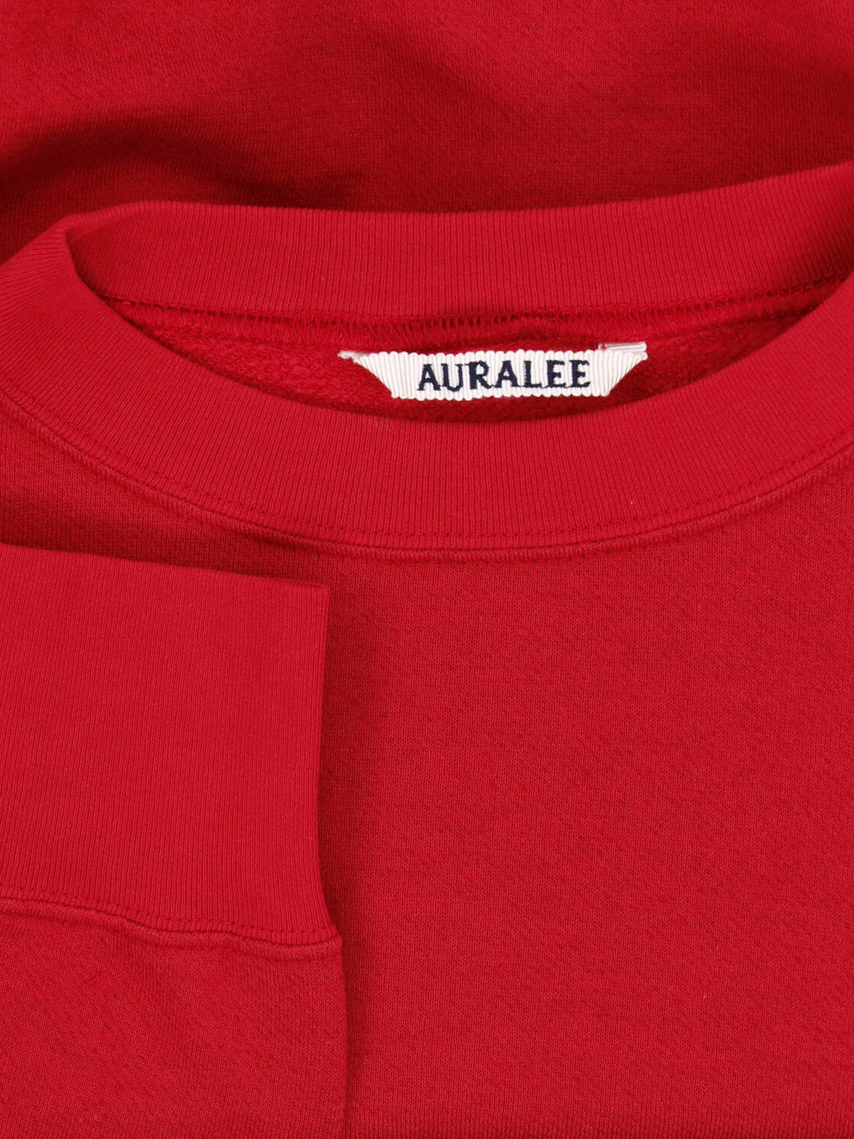 Red Cropped Ribbed Cashmere Knit Sweater