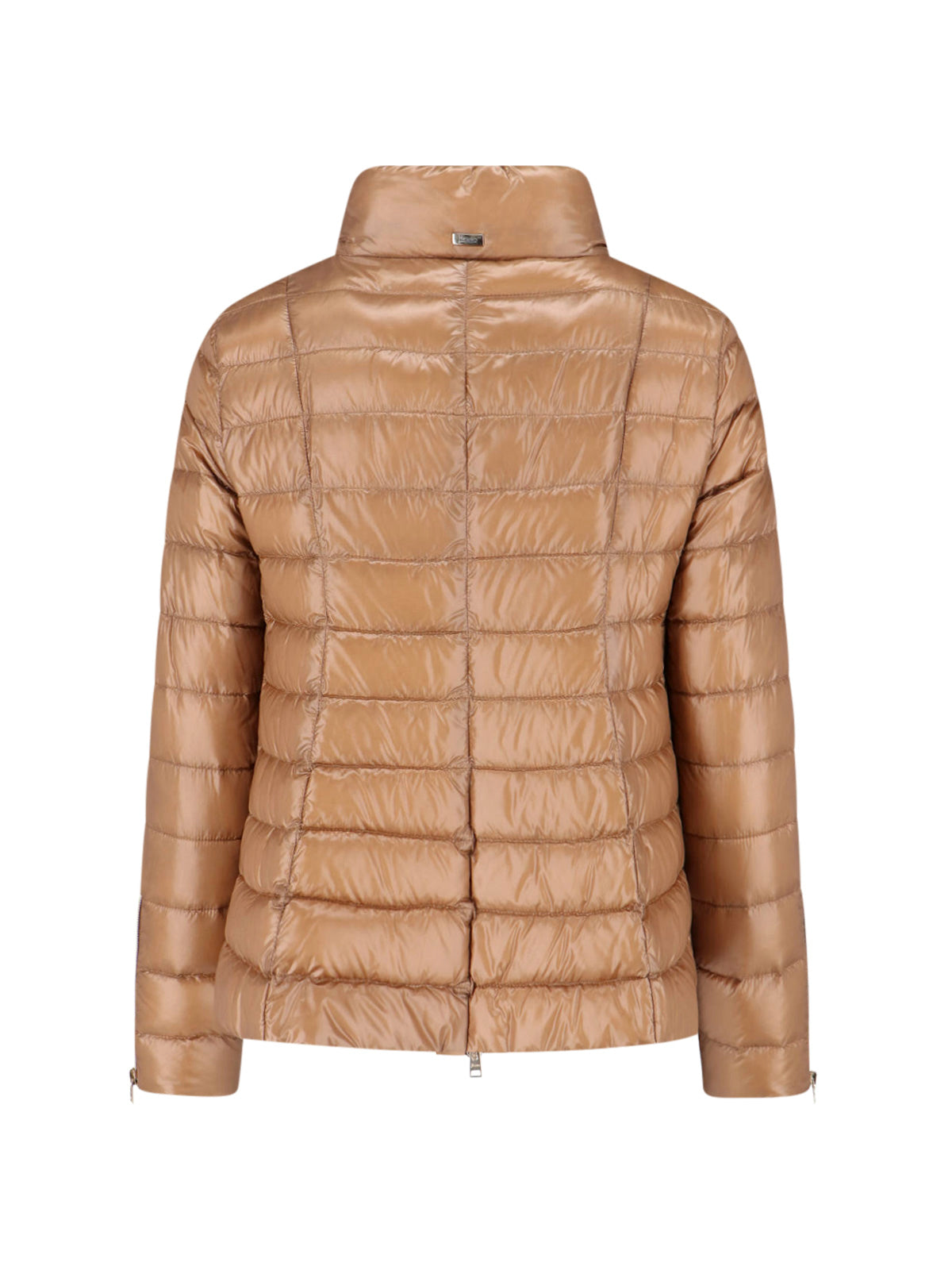 Classic Tailored Jacket With Structured Collar And Glossy Finish