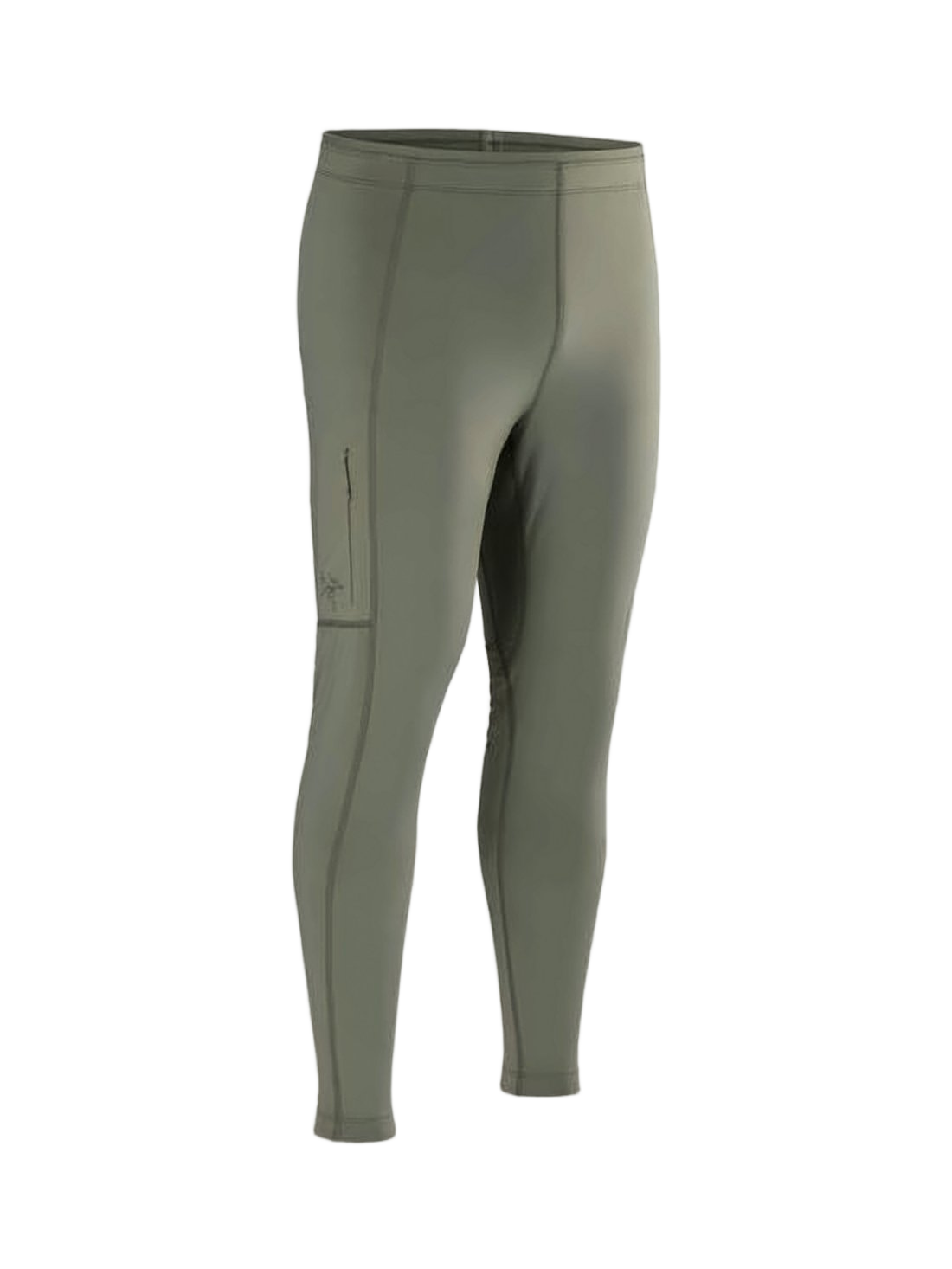 Slim-Fit Mid-Length Activewear Pants With Zippered Pocket